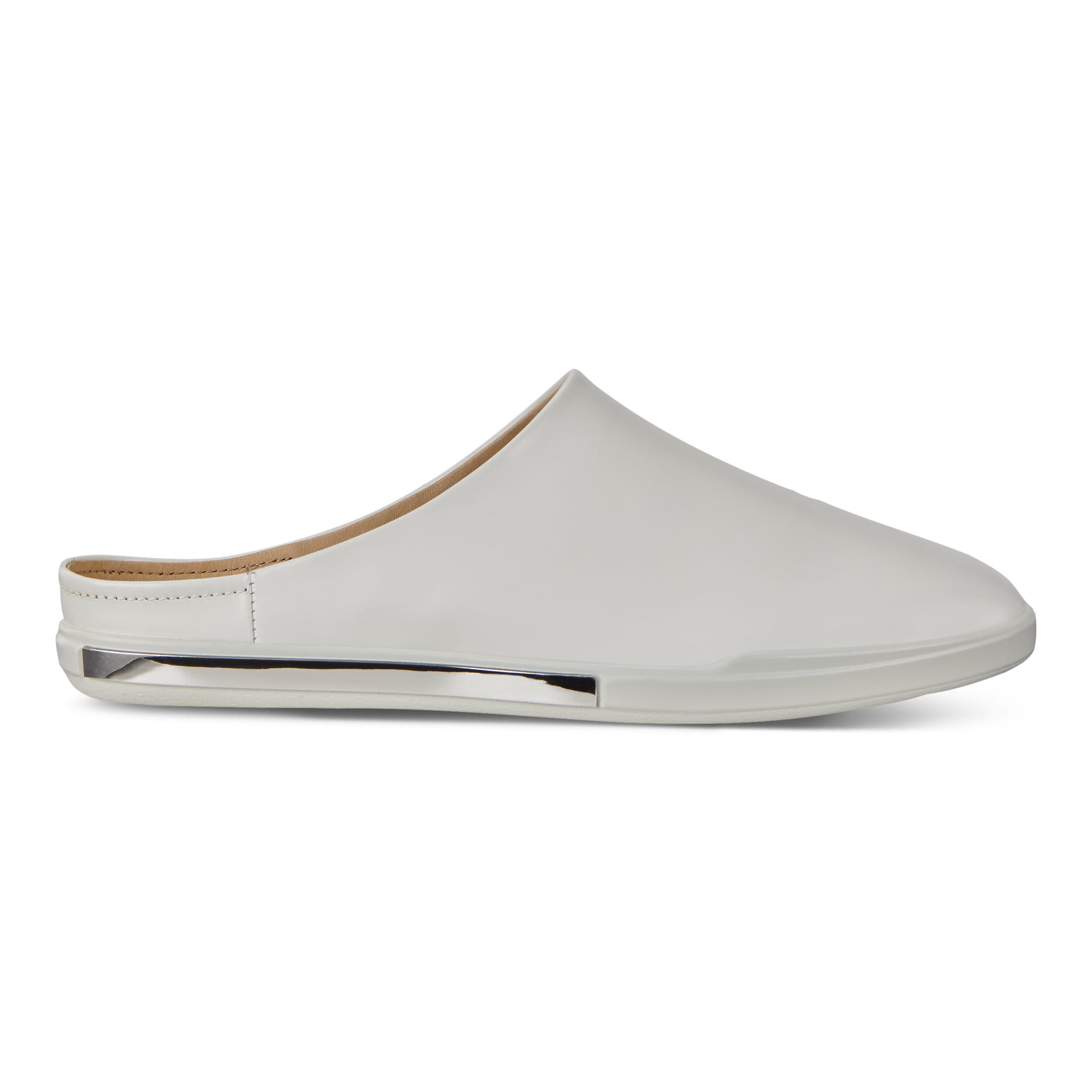ECCO Simpil II Women's Ballerina Mules - White - Outside