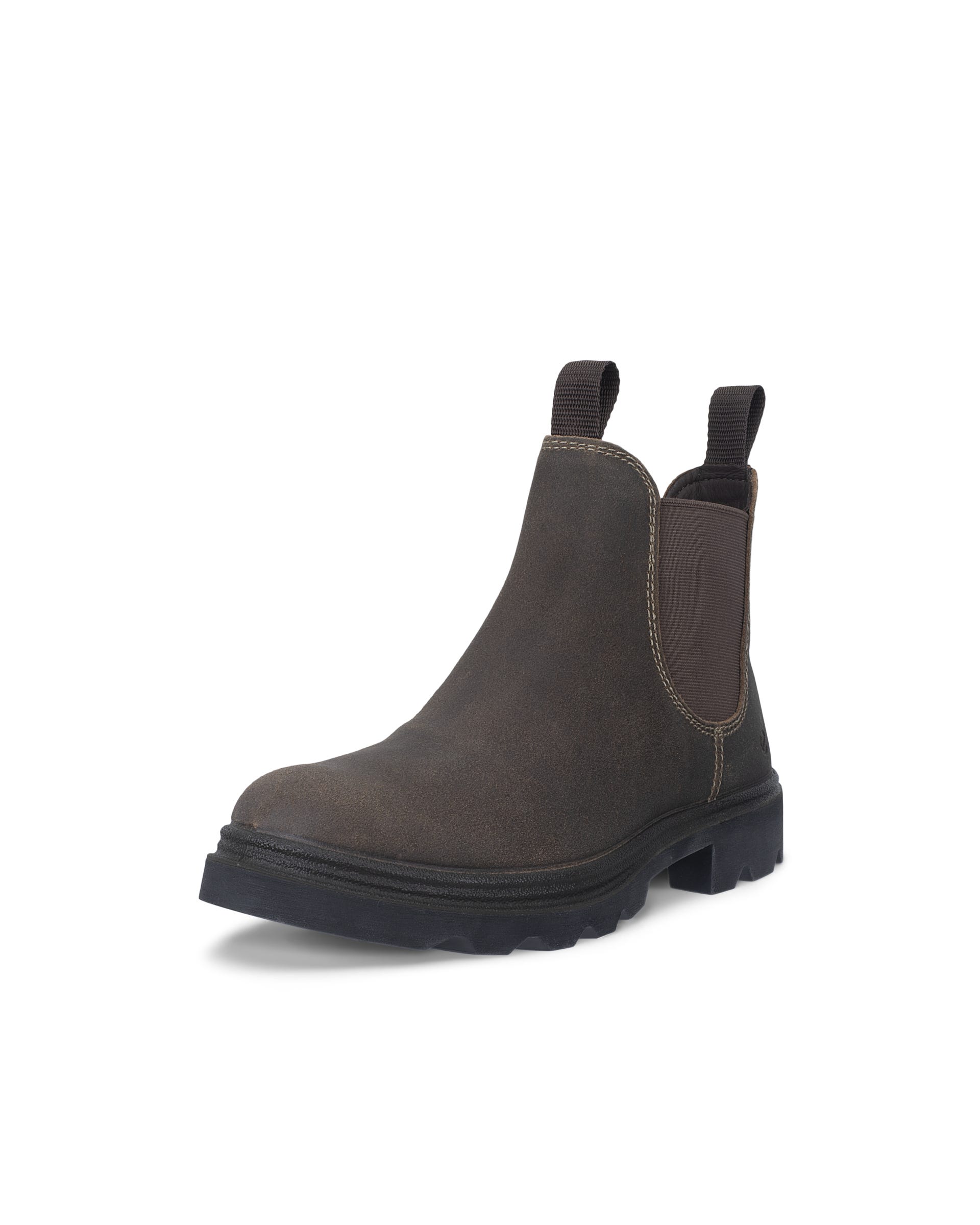 Women's ECCO® Grainer Suede Chelsea Boot - Brown - Main