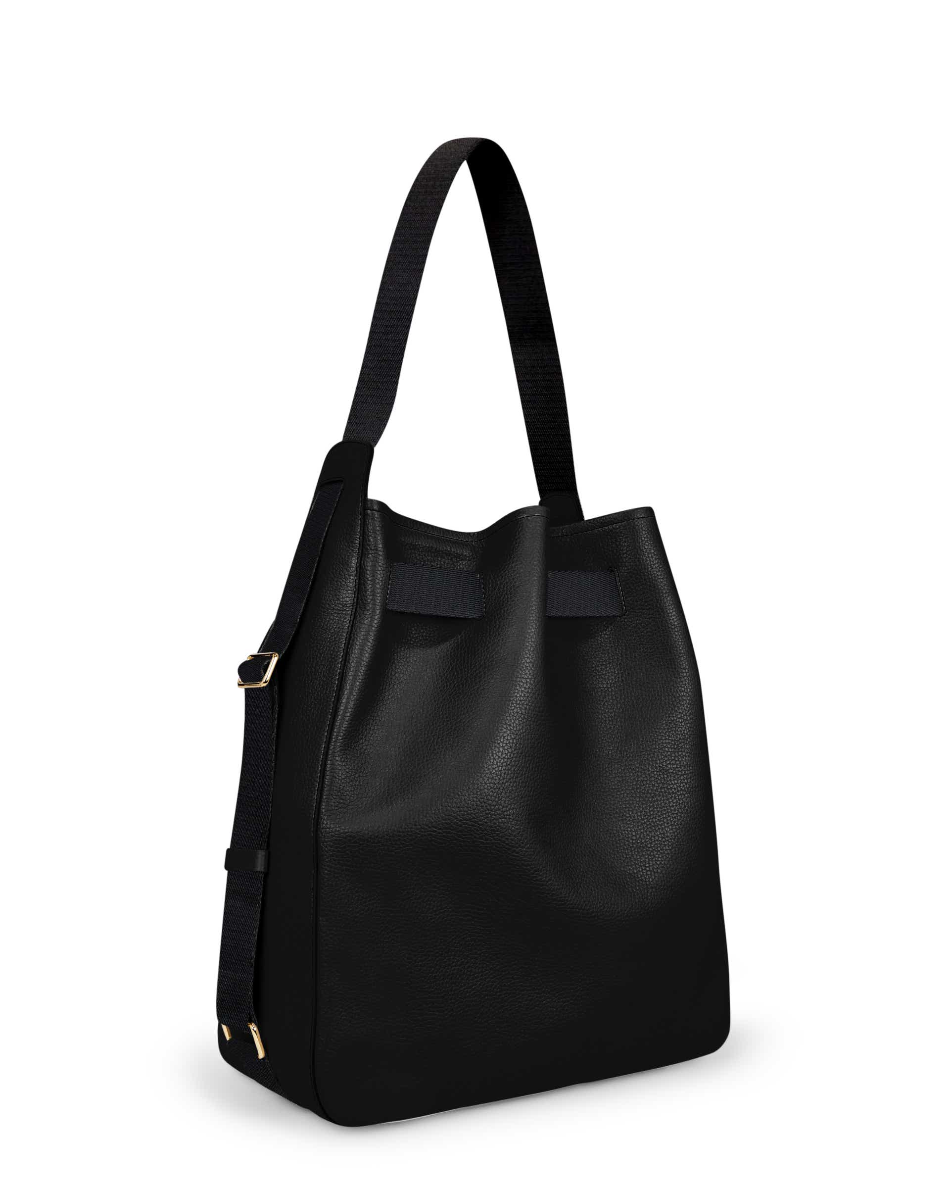ECCO® Sail Sac hobo en cuir - Noir - Back