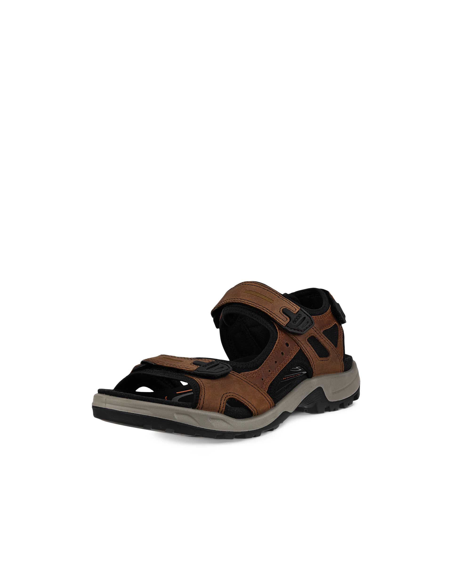 Men's ECCO® Offroad Yucatan Nubuck Walking Sandal - Brown - Main