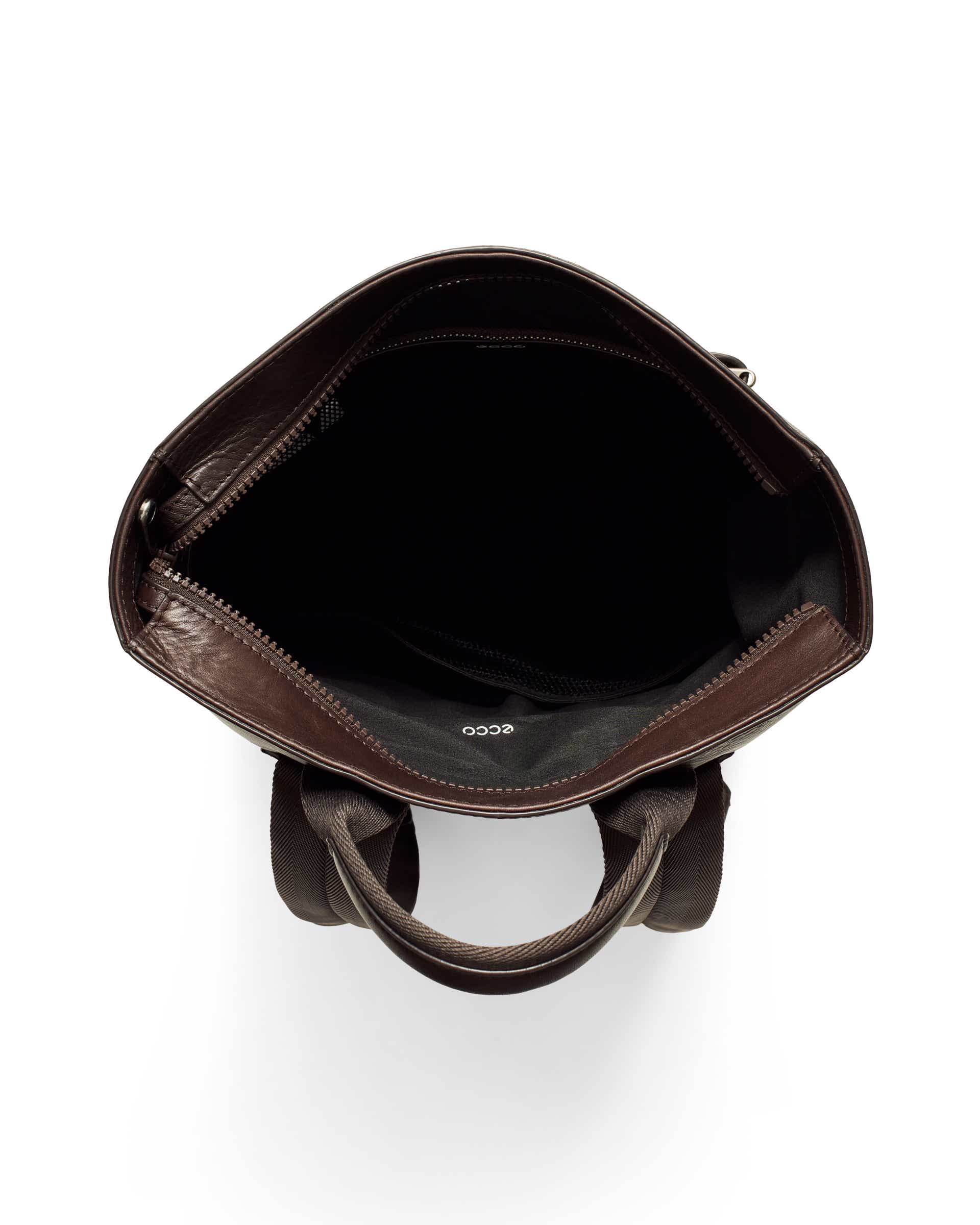 ECCO® SQUARE PACK CITY Fyrkantig ryggsäck skinn - Brun - Birdeye