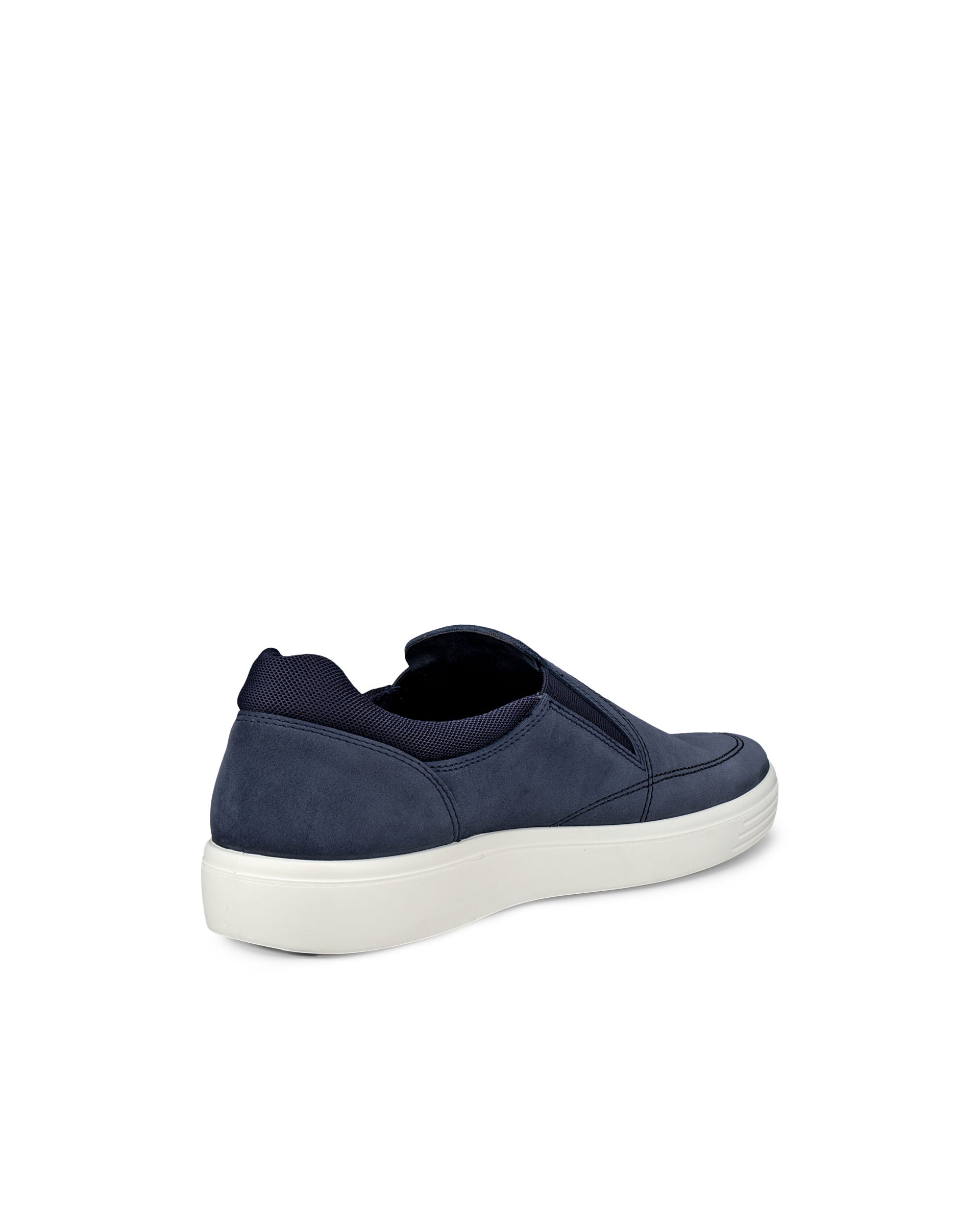 ECCO® CLASSIC SNEAKER chaussures sans lacet en nubuck pour homme - Bleu - Outside