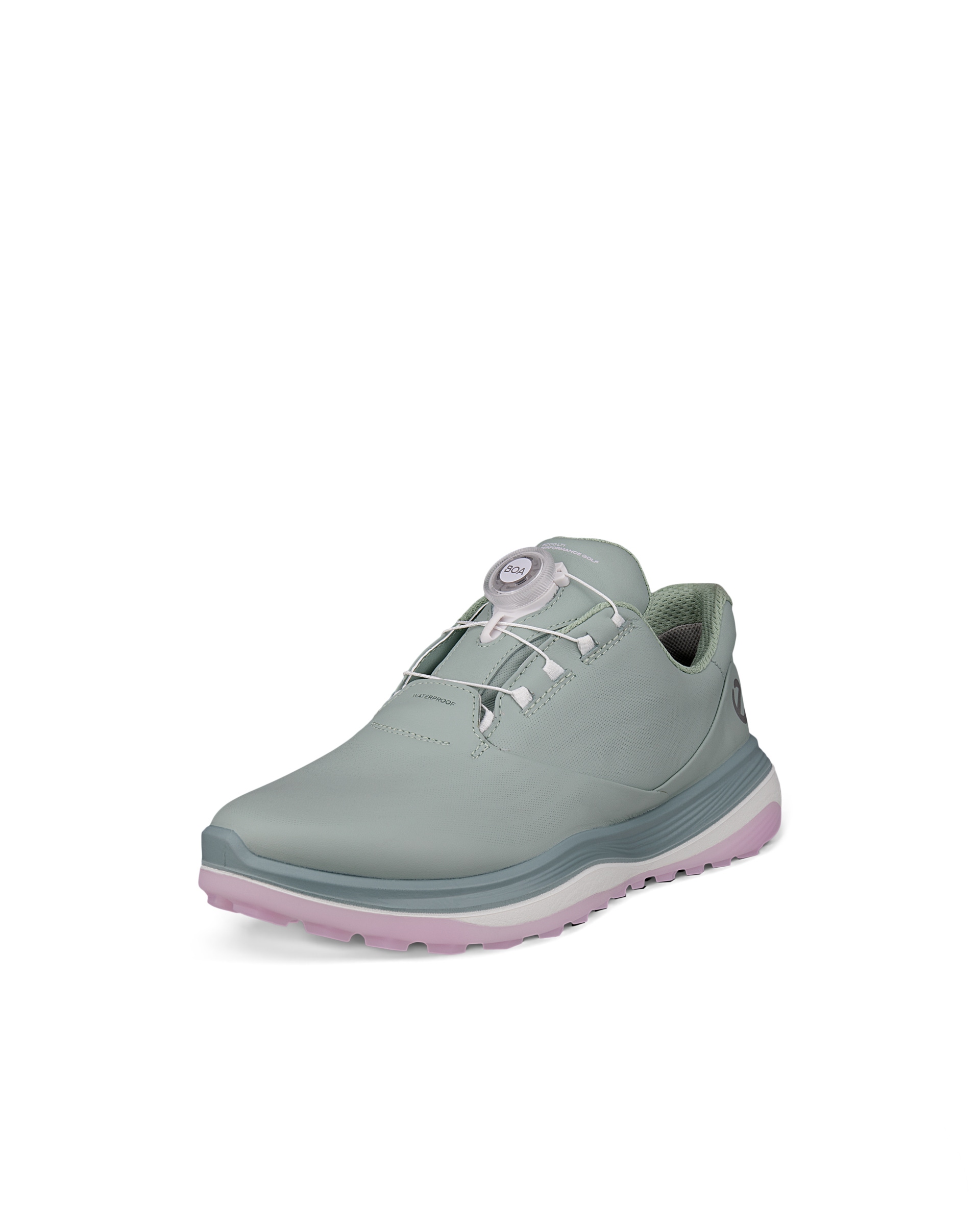 ECCO GOLF LT1 BOA WOMEN ウィメンズ レザーウォータープルーフゴルフシューズ - グリーン - Main
