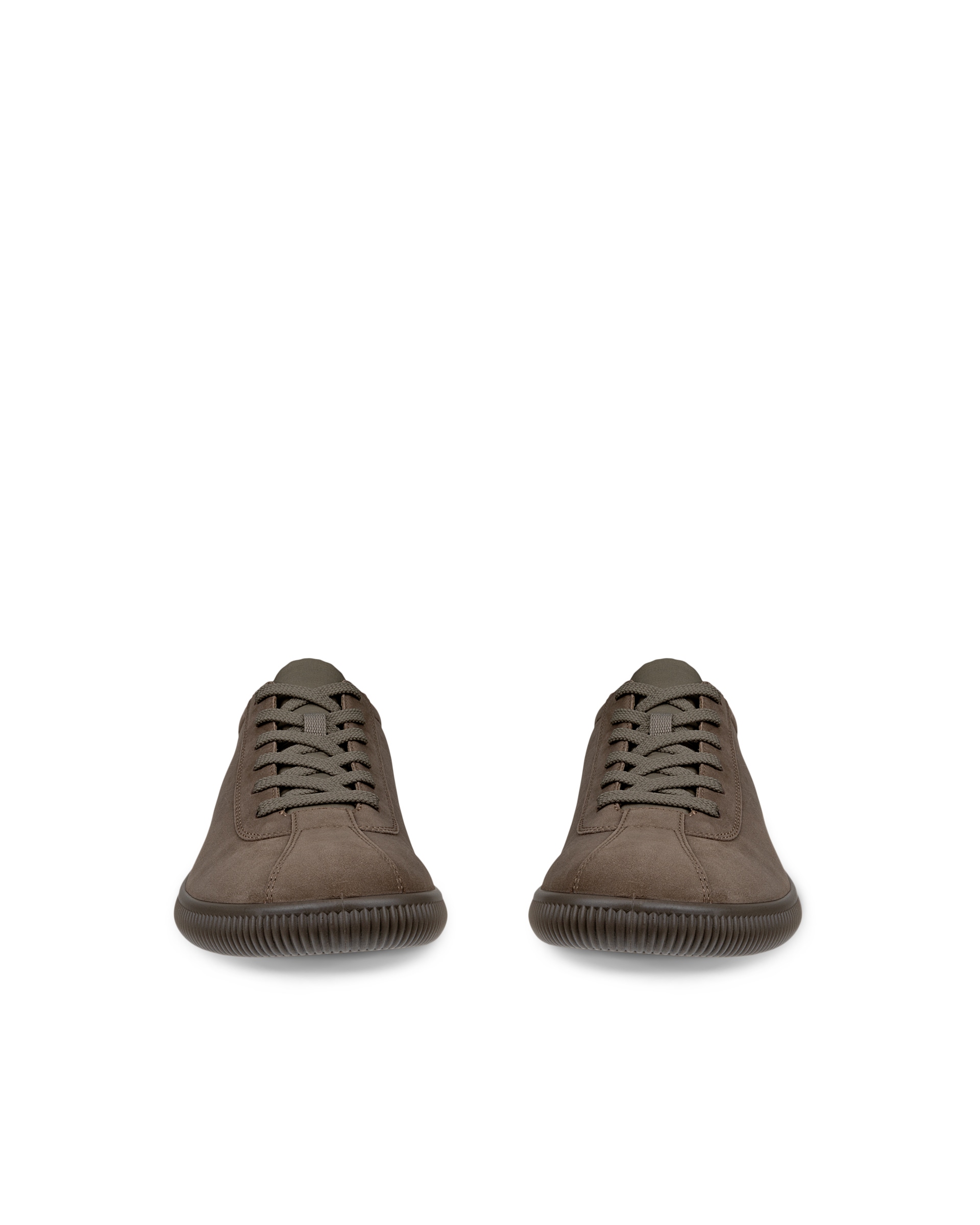 ECCO® SOFT ZERO heren nubuck sneaker - Bruin - Front pair