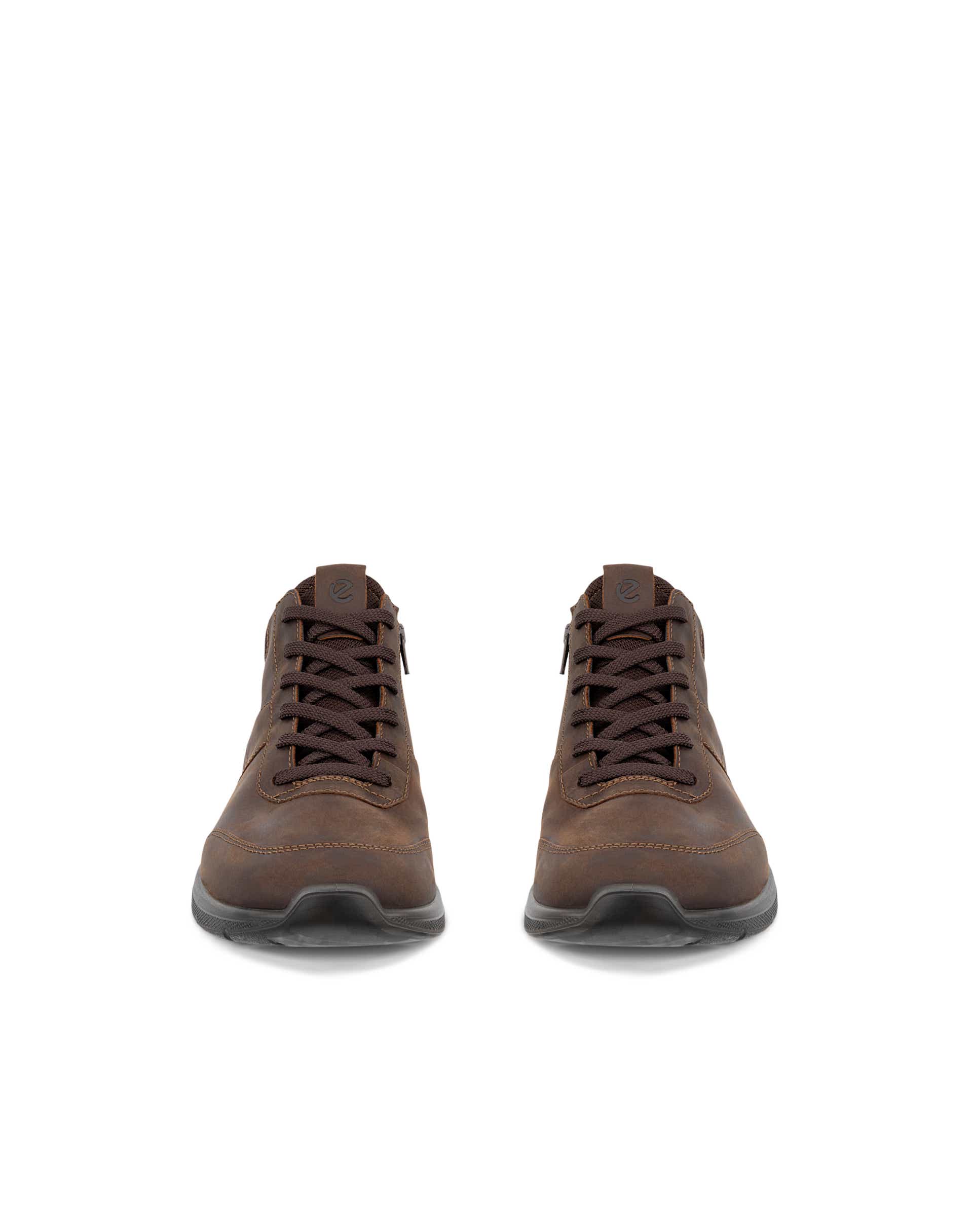 ECCO® IRVING heren waterdichte enkellaars van nubuck - Bruin - Front pair