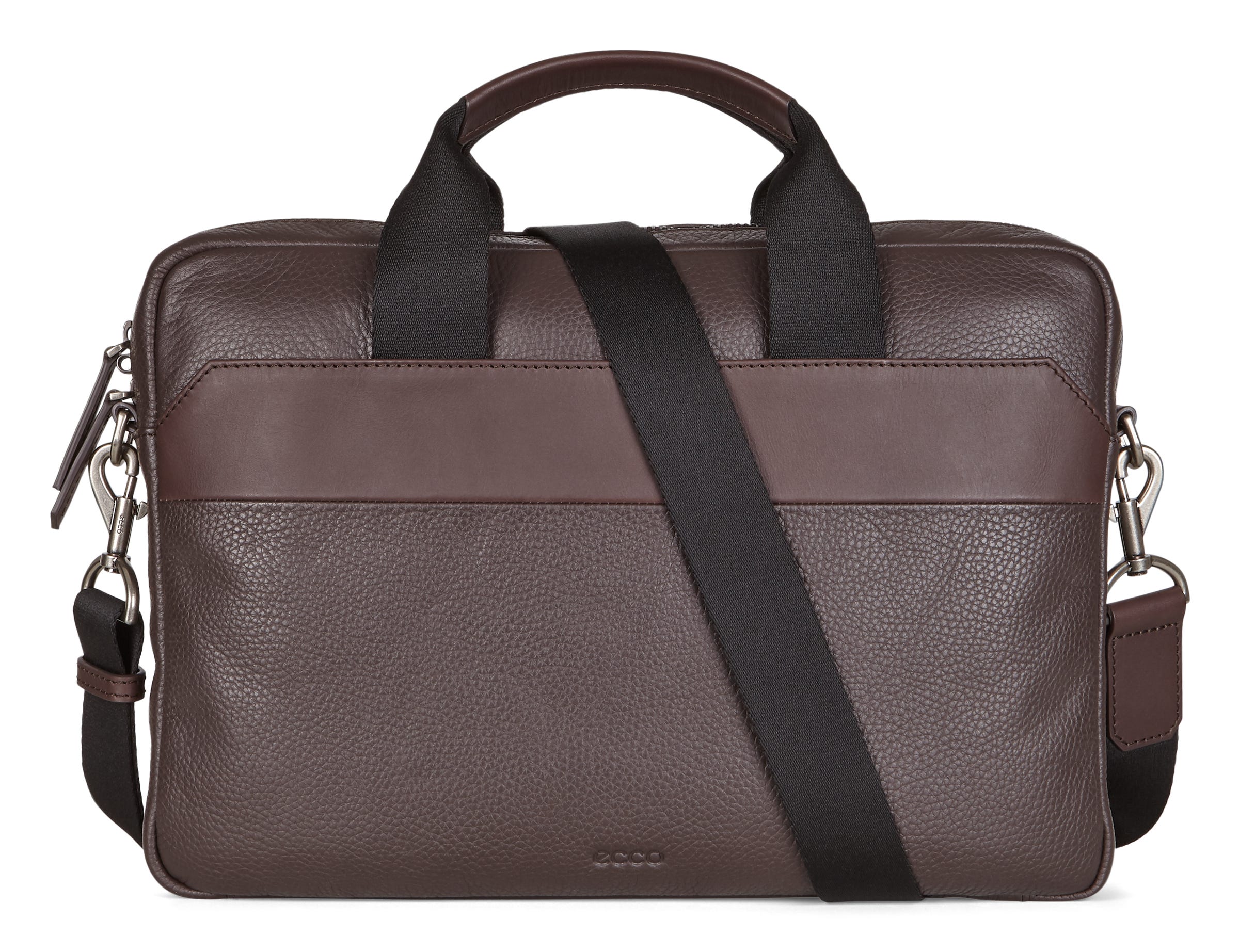 ECCO® Sune Leather Laptop Bag - Brown - Detail-1