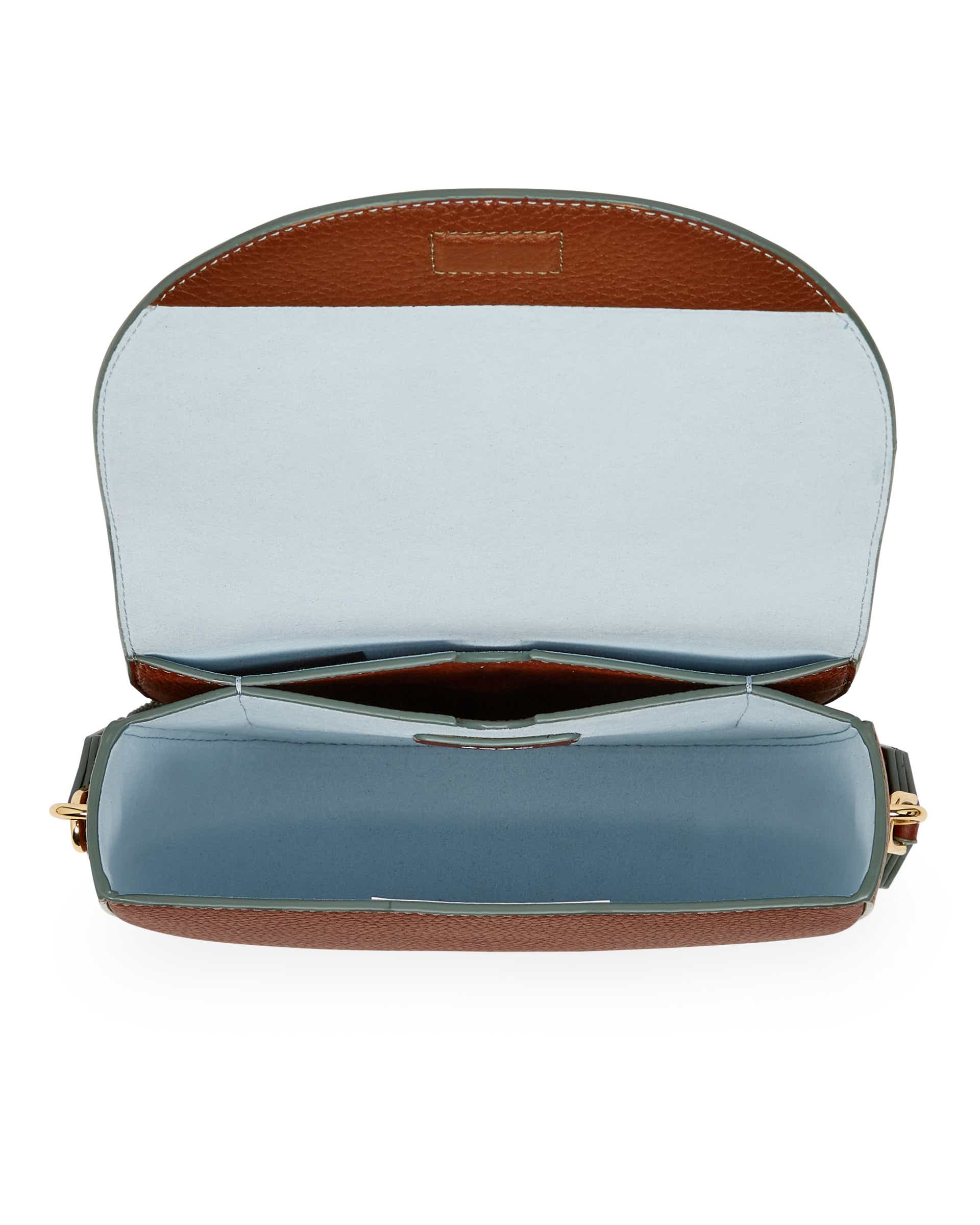 ECCO Saddle Pebbled レザーショルダーバッグ - ブラウン - Birdeye