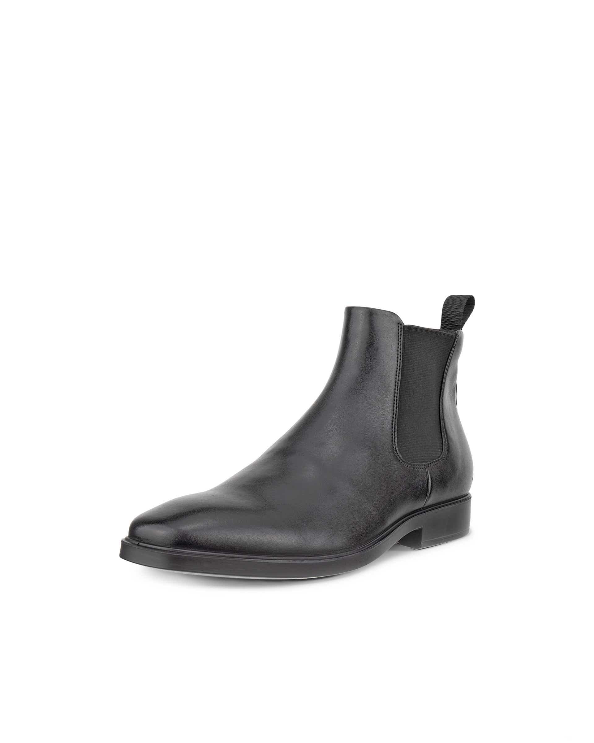 Men's ECCO® Metropole Milan Leather Chelsea Boot - Black - Main