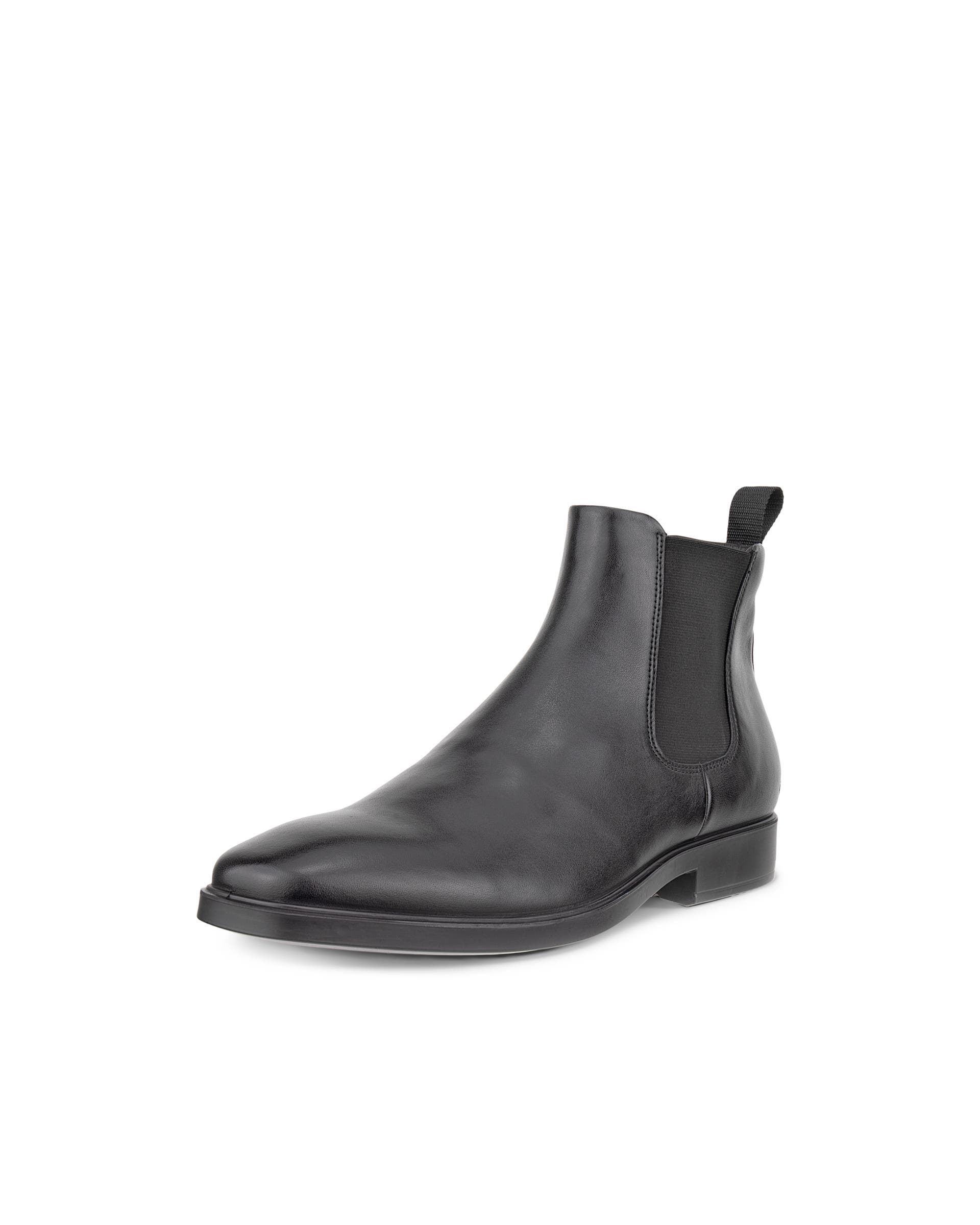 Men's ECCO® Metropole Milan Leather Chelsea Boot - Black - Main