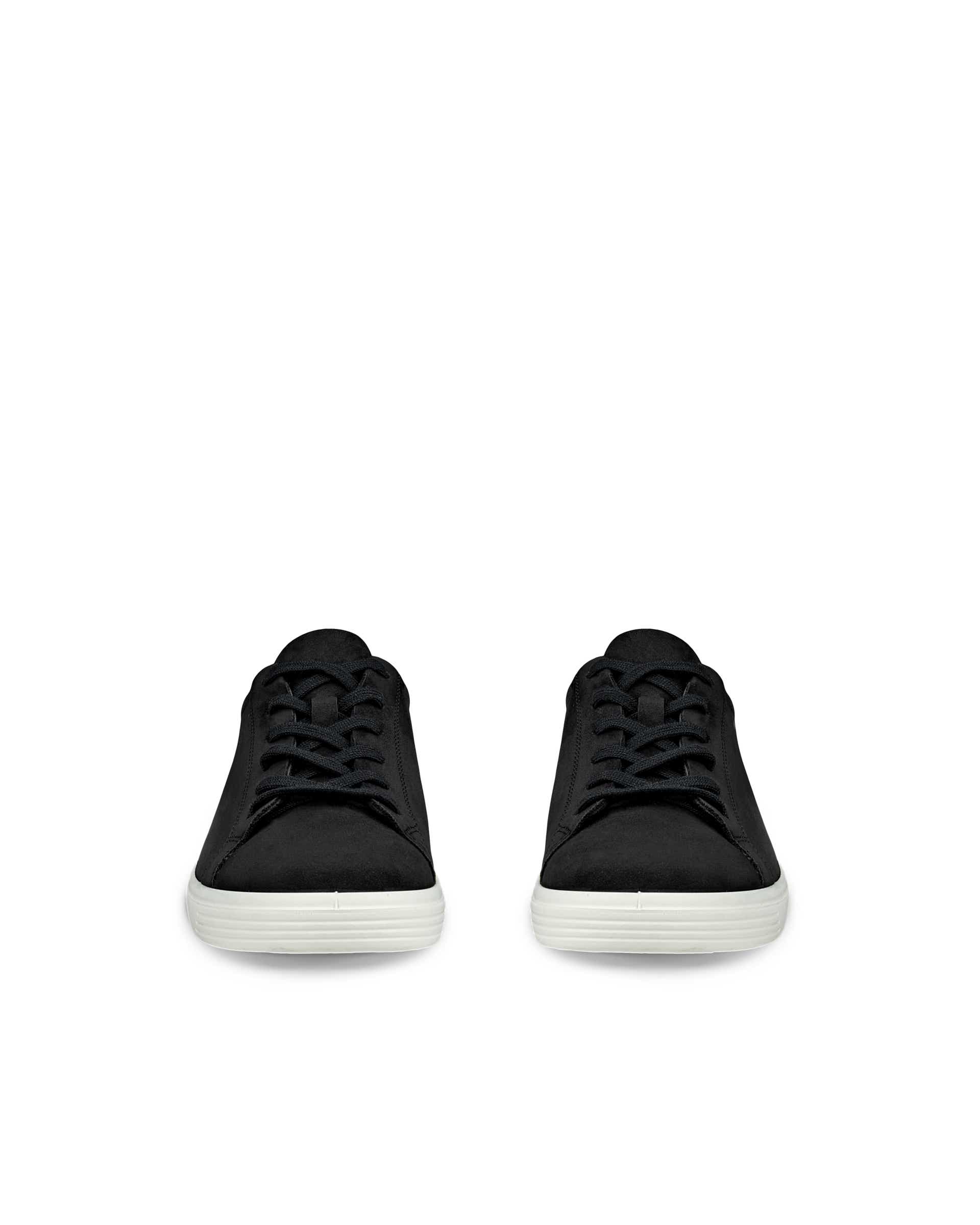Zapatillas de nobuk ECCO® CLASSIC SNEAKER para mujer - Negro - Front pair