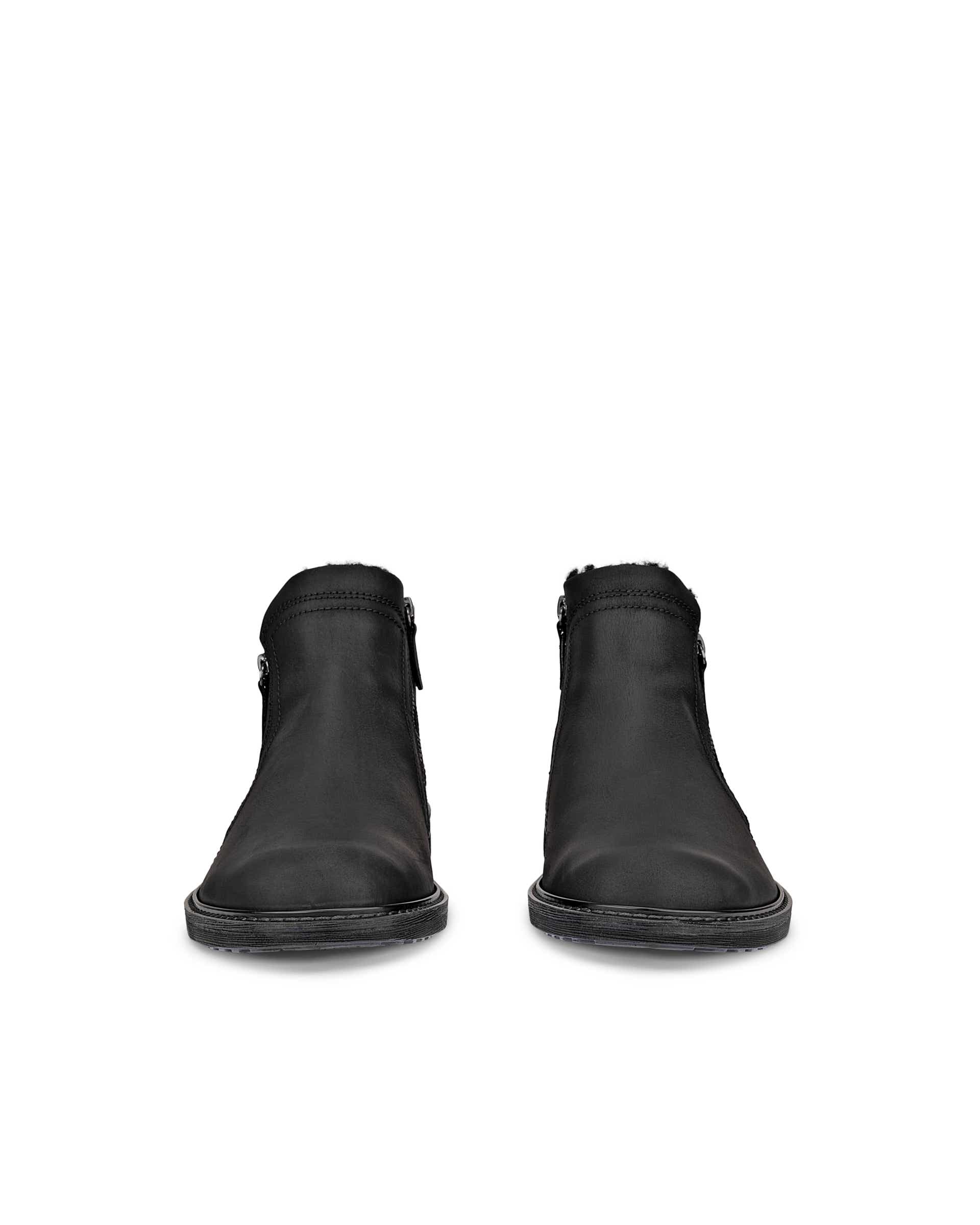 Miesten ECCO® Turn nupukkinahkaiset Gore-Tex -nilkkurit - Musta - Front pair