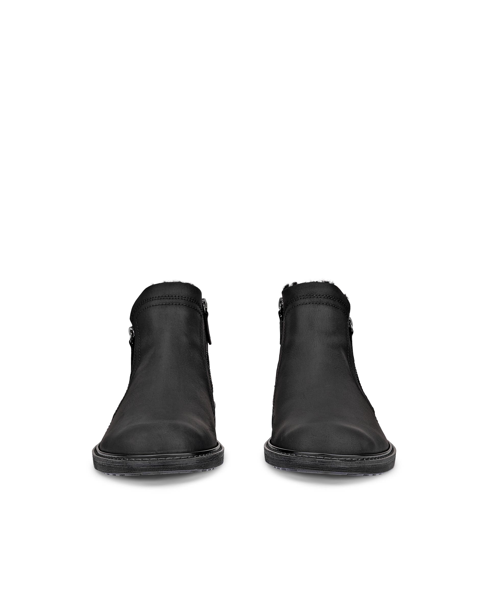 Miesten ECCO® Turn nupukkinahkaiset Gore-Tex -nilkkurit - Musta - Front pair