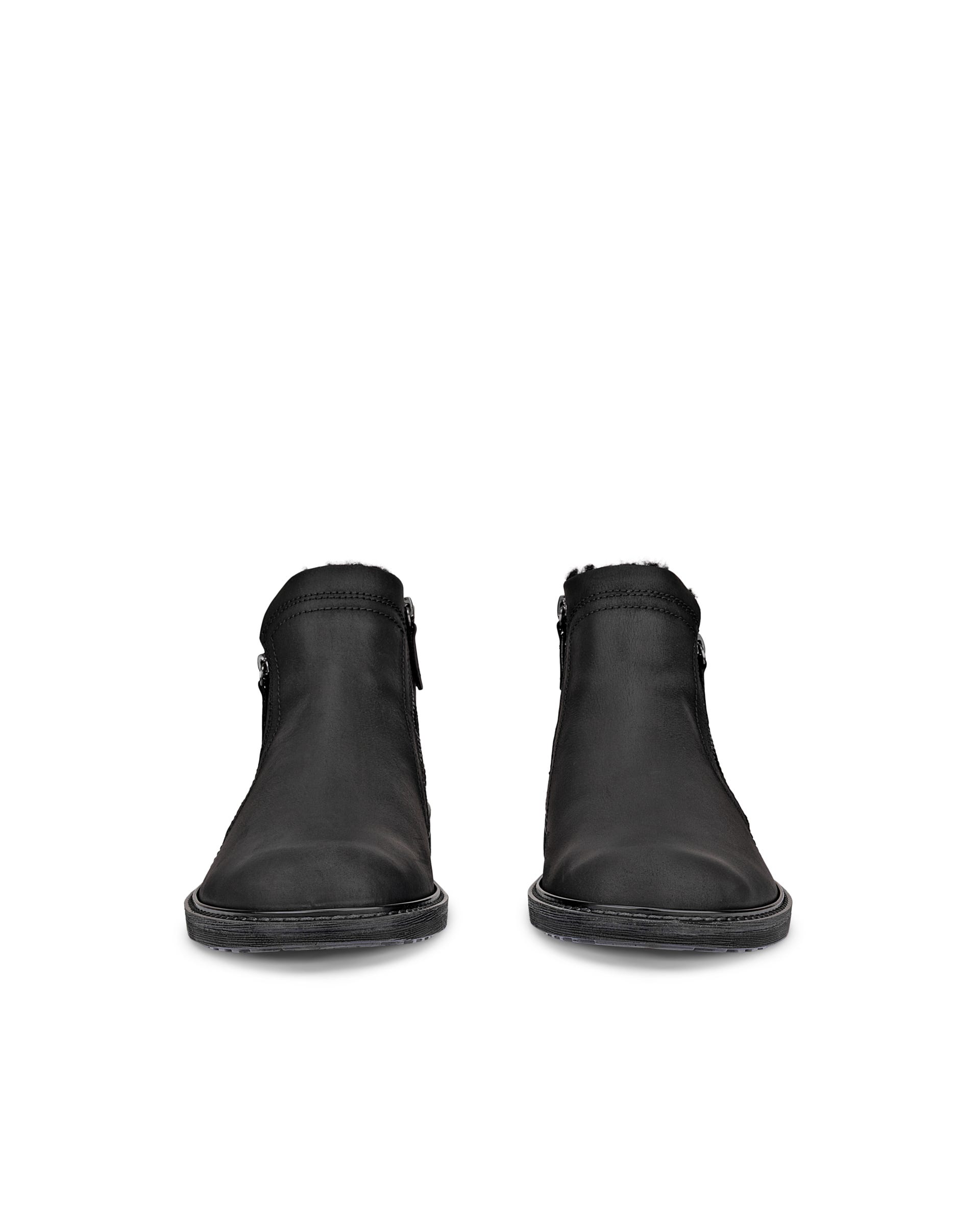 Miesten ECCO® Turn nupukkinahkaiset Gore-Tex -nilkkurit - Musta - Front pair
