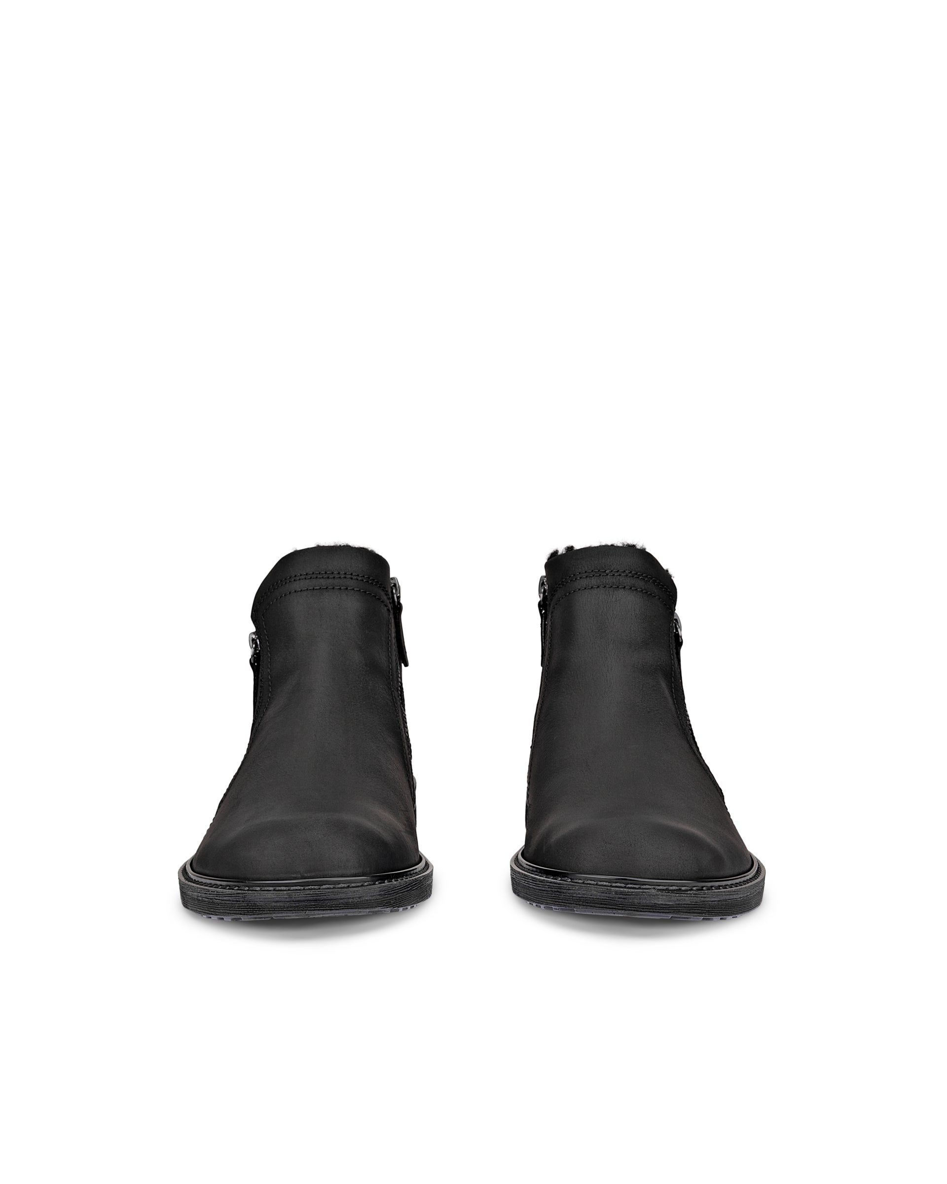 Pánske nubukové členkové čižmy Gore-Tex ECCO® Turn - Čierna - Front pair