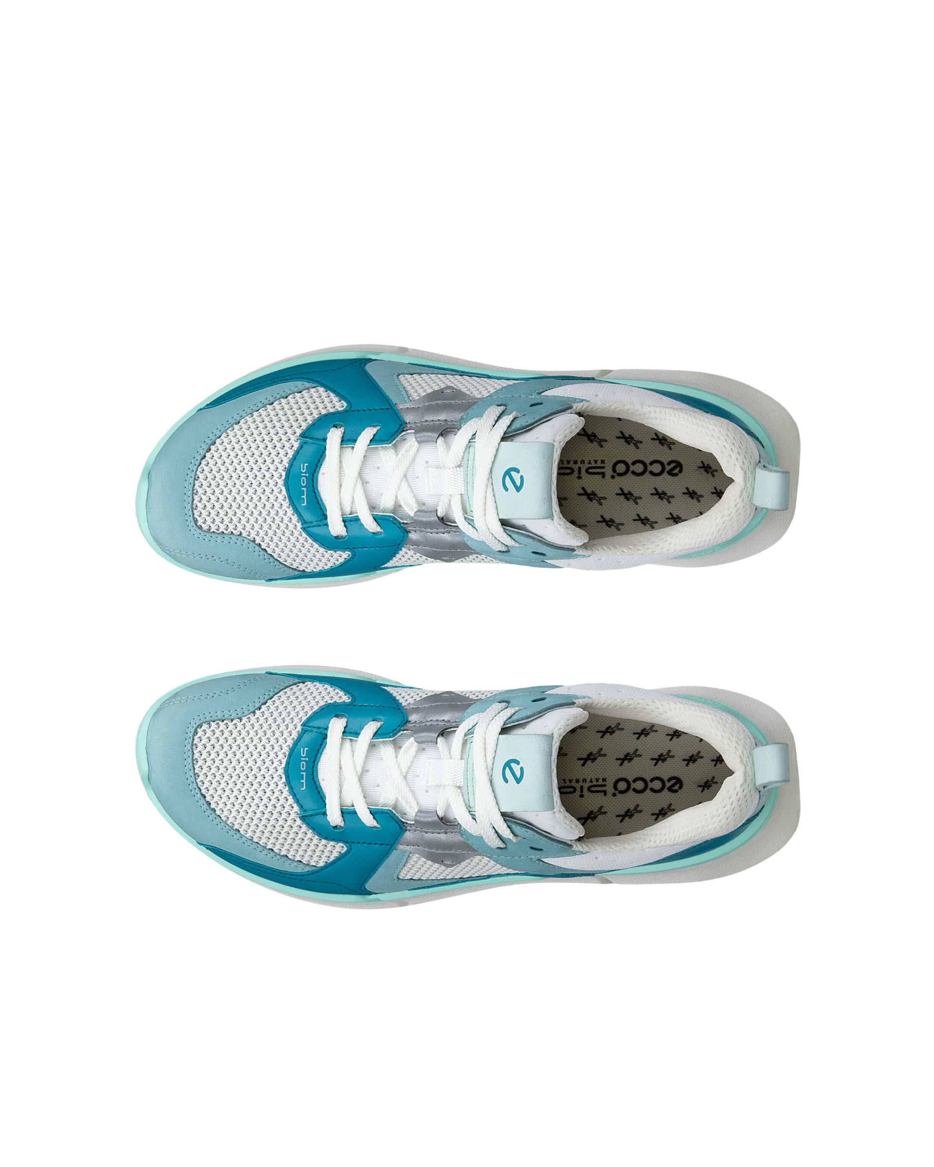 ECCO® BIOM 2.2 baskets en nubuck pour femme - Bleu - Top left pair