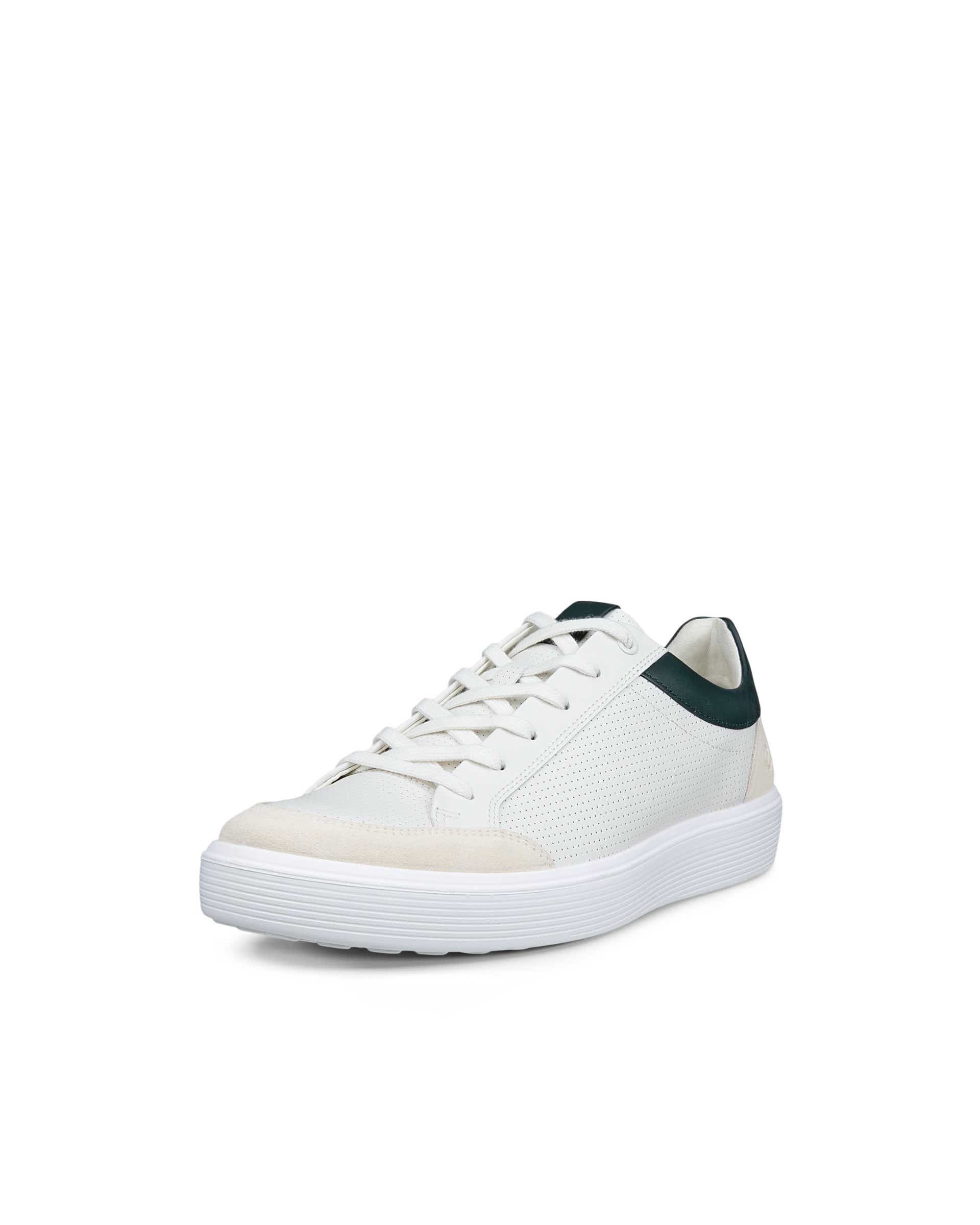 Men's ECCO® Soft 60 Leather Shoe - White - Main
