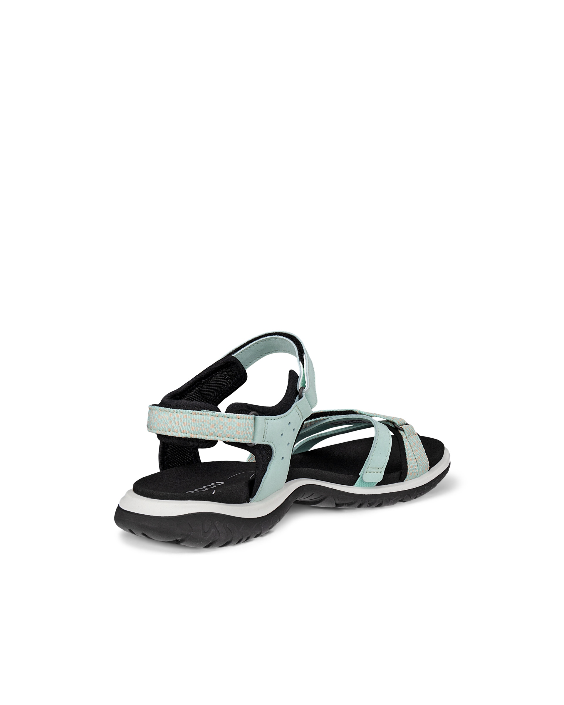 Dámské nubukové páskové sandály ECCO® Offroad Roam - Zelená - Back