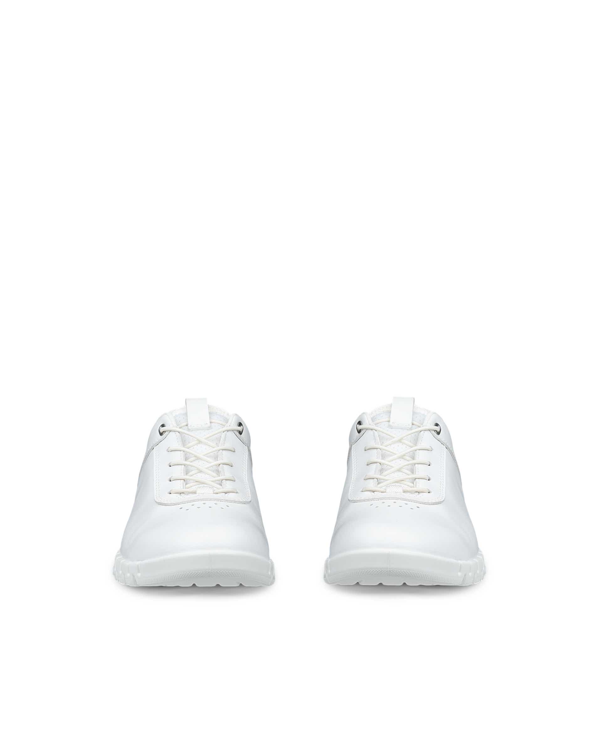 ECCO® GRUUV LITE Damen Lederschnürschuh - Weiss - Front pair