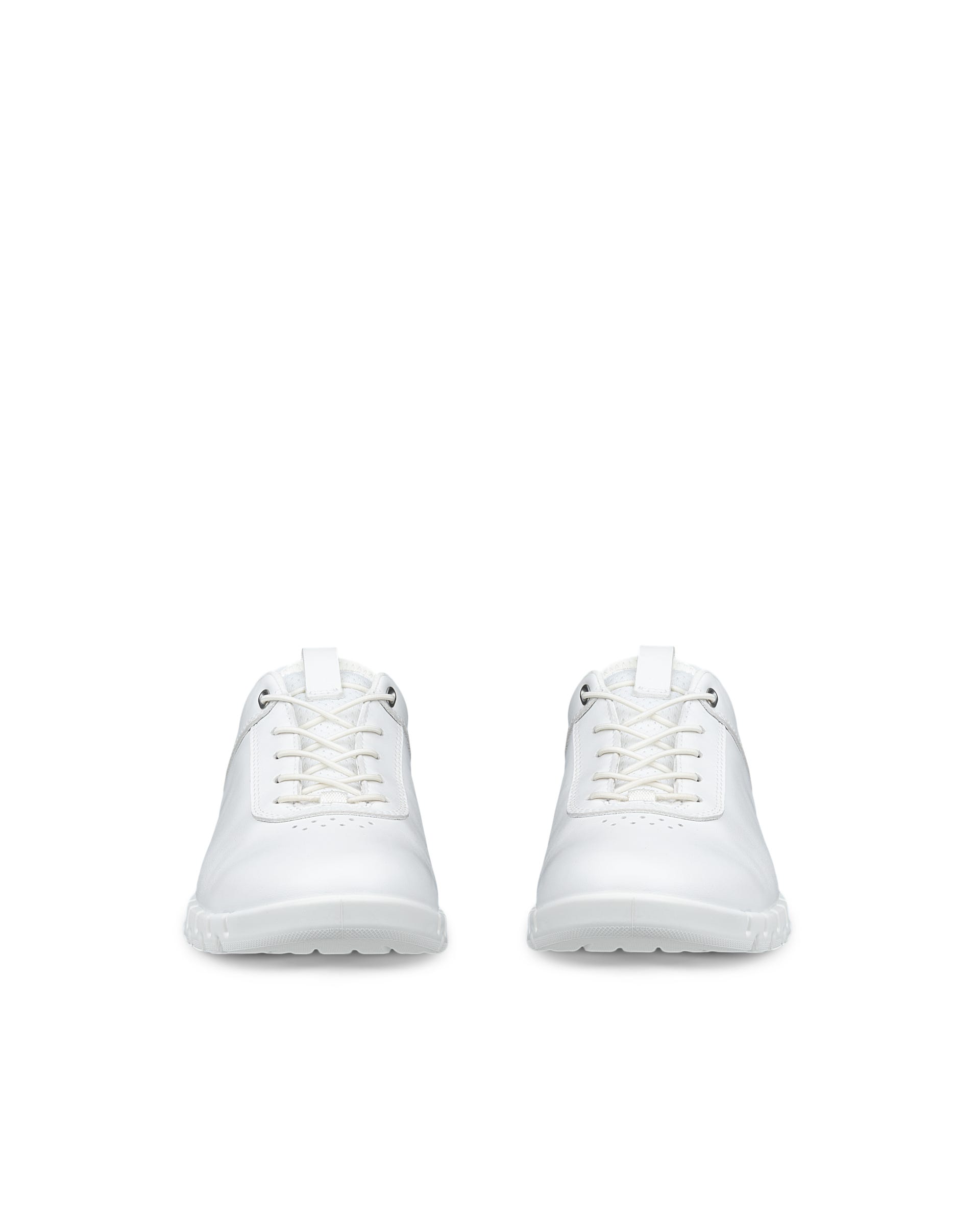 ECCO® GRUUV LITE Damen Lederschnürschuh - Weiss - Front pair