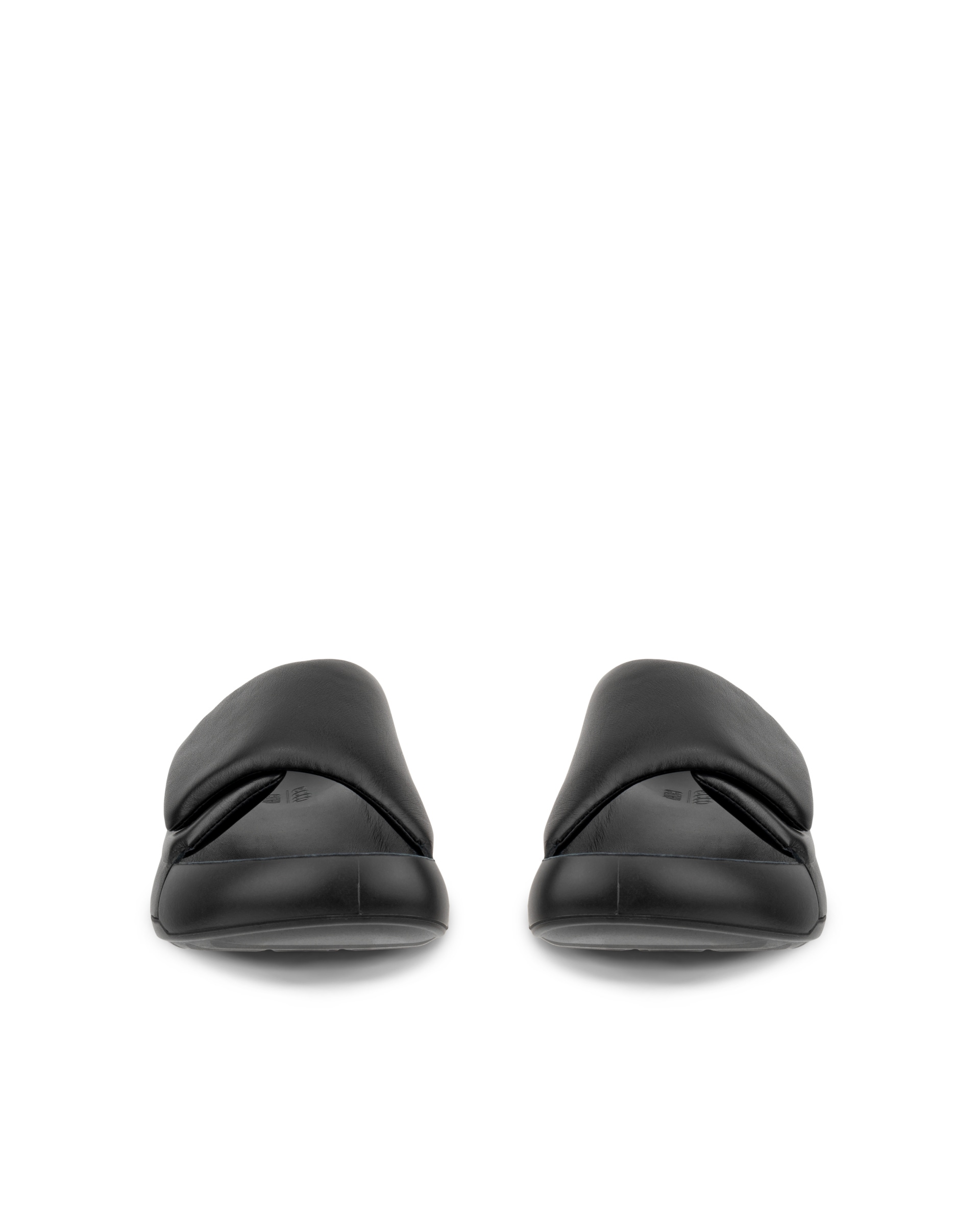 ECCO® Cozmo PF sandale en cuir pour femme - Noir - Front pair