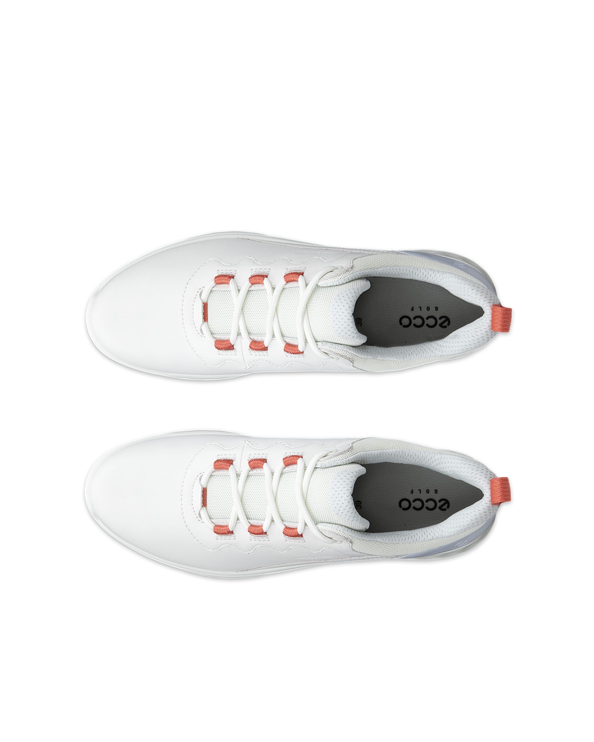 ECCO® GOLF S-CASUAL chaussure de golf imperméable en cuir pour femme - Blanc - Outside