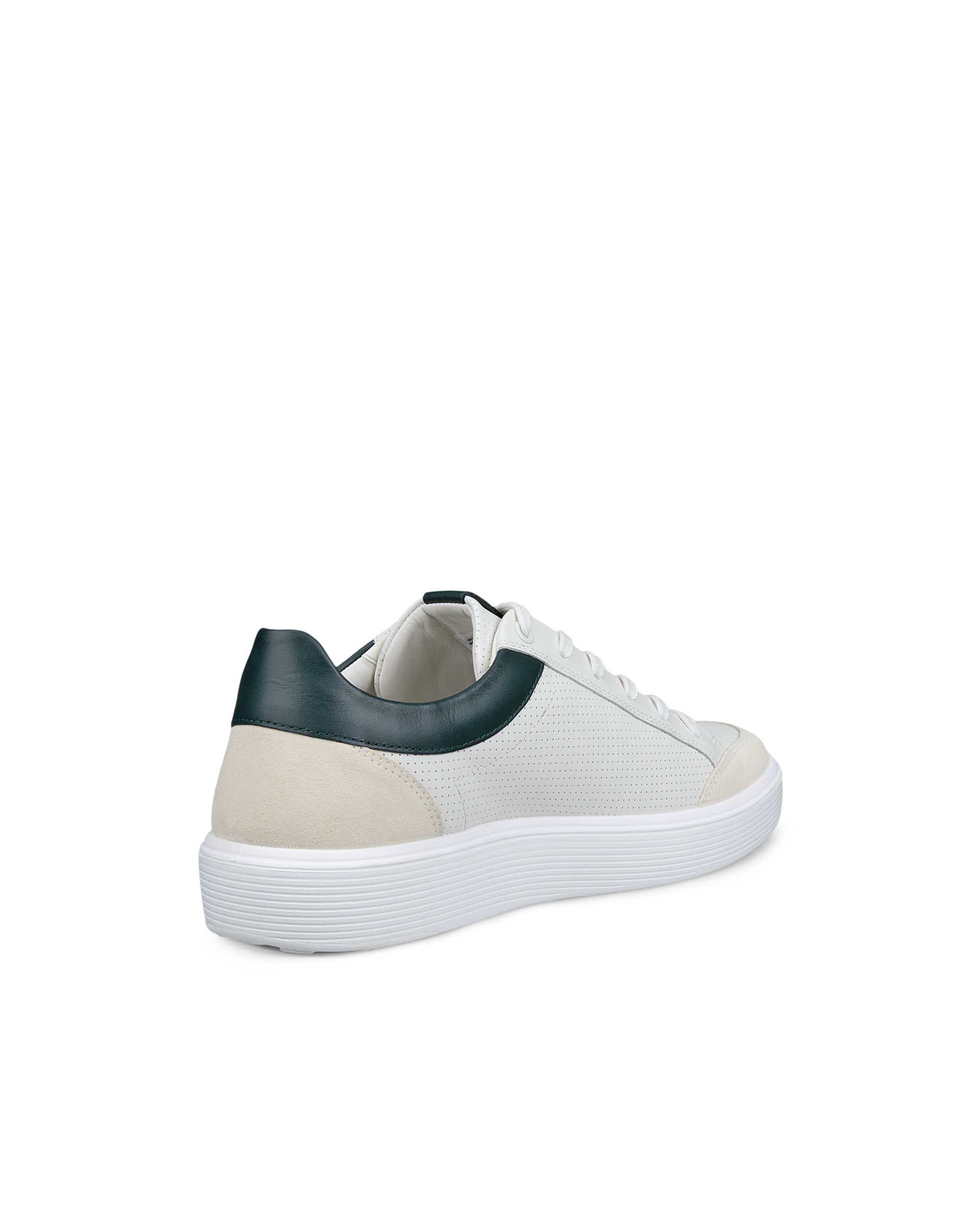 Men's ECCO® Soft 60 Leather Shoe - White - Back