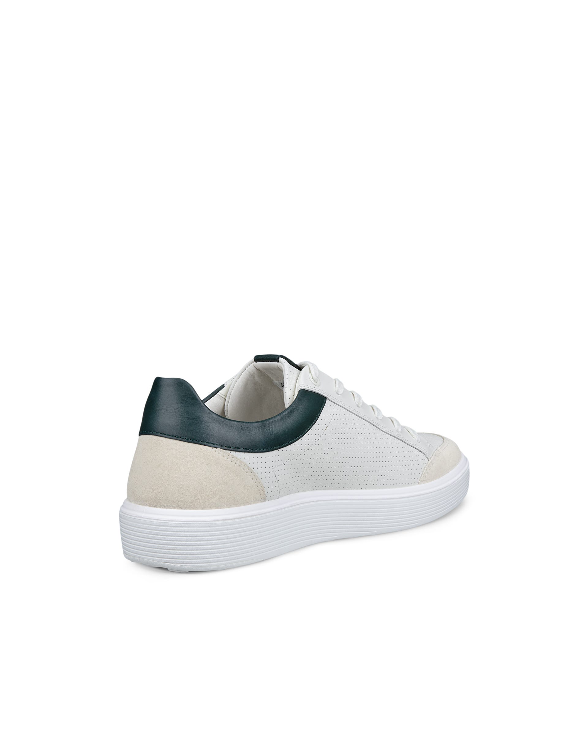 Men's ECCO® Soft 60 Leather Shoe - White - Back