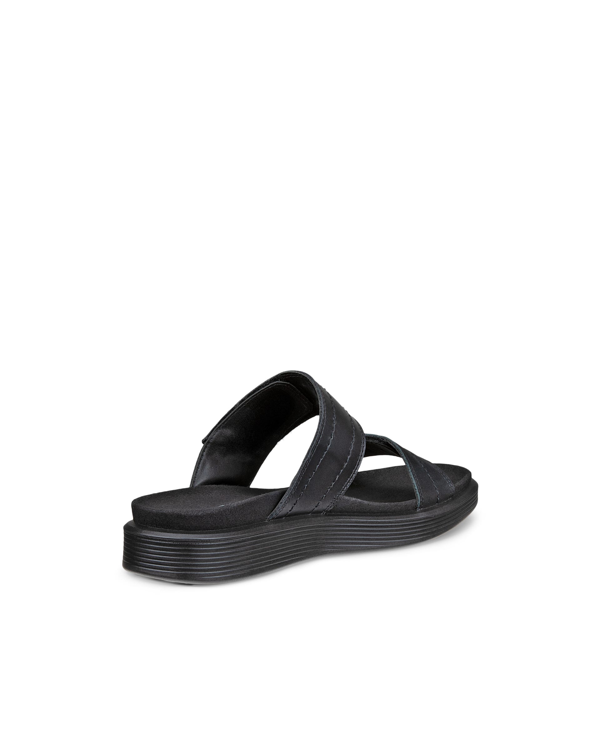 ECCO SOFT WOMEN'S SLIDE SANDAL - Black - Back