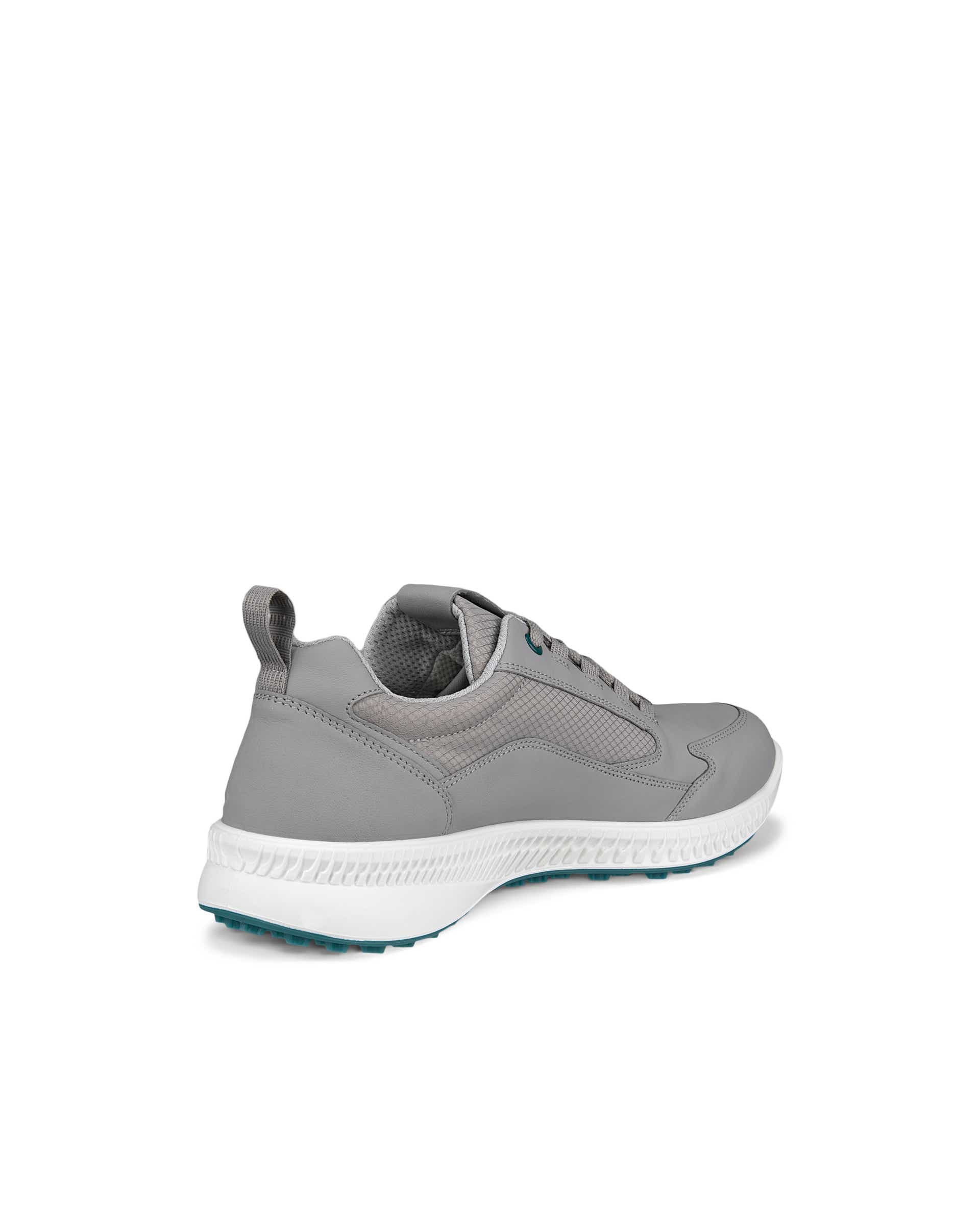 Men's ECCO® Golf S-Hybrid Leather Waterproof Golf Shoe - Grey - Back