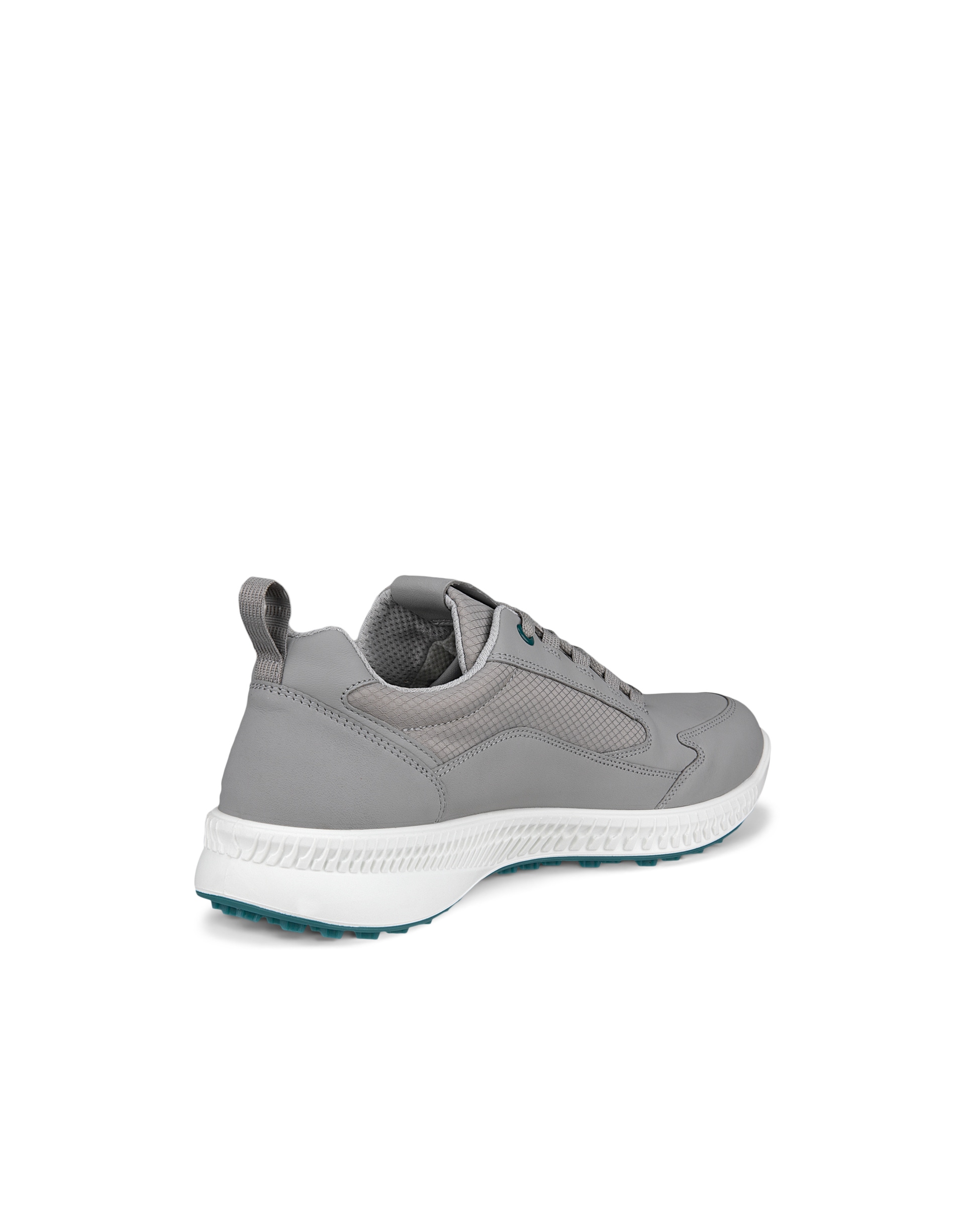 Men's ECCO® Golf S-Hybrid Leather Waterproof Golf Shoe - Grey - Back