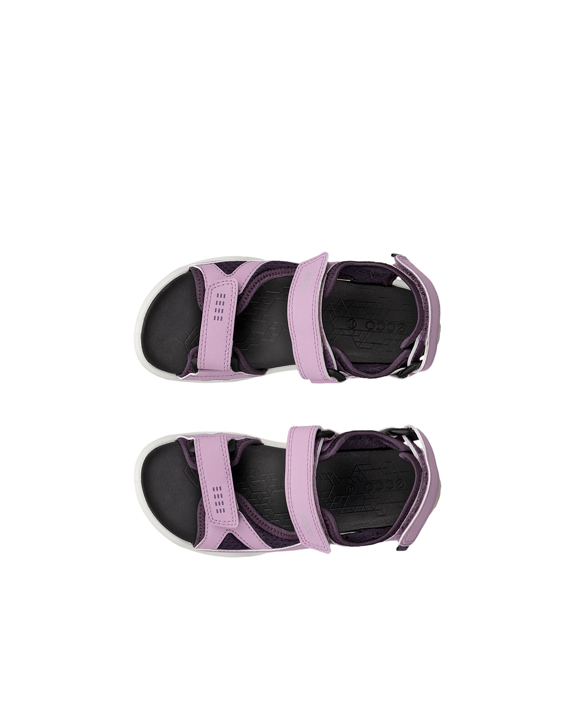 ECCO® BIOM Raft Kinder Sandale mit zwei Riemen - Lila - Top left pair