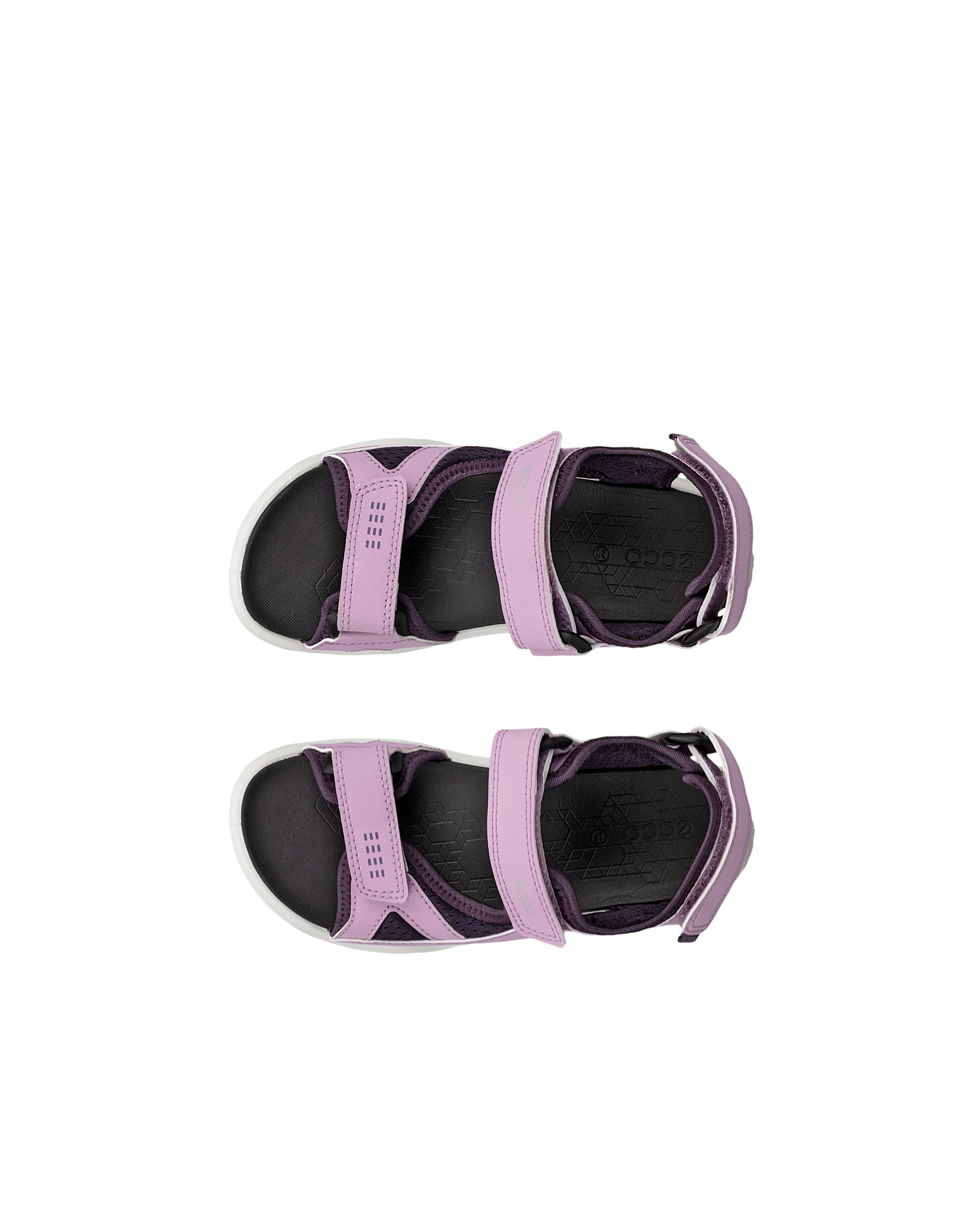ECCO® BIOM Raft Kinder Sandale mit zwei Riemen - Lila - Top left pair