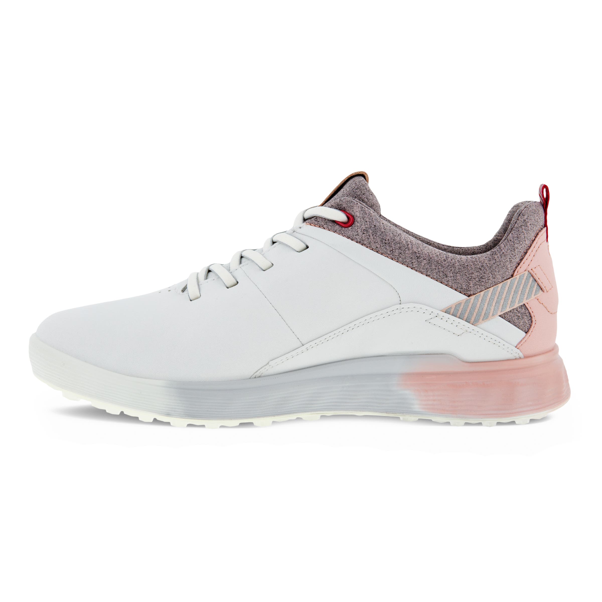Ladies ECCO® Golf S-Three Leather Gore-Tex Shoe - White - Inside