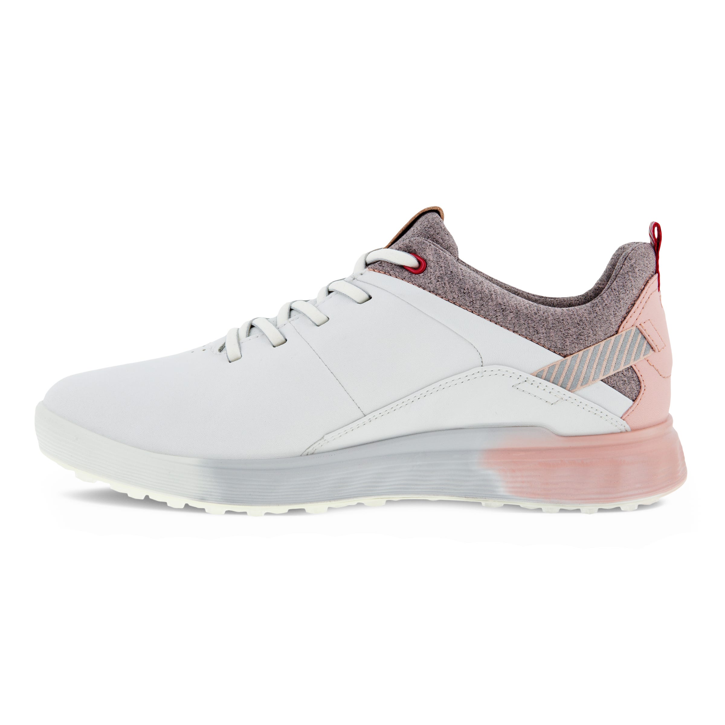 Ladies ECCO® Golf S-Three Leather Gore-Tex Shoe - White - Inside