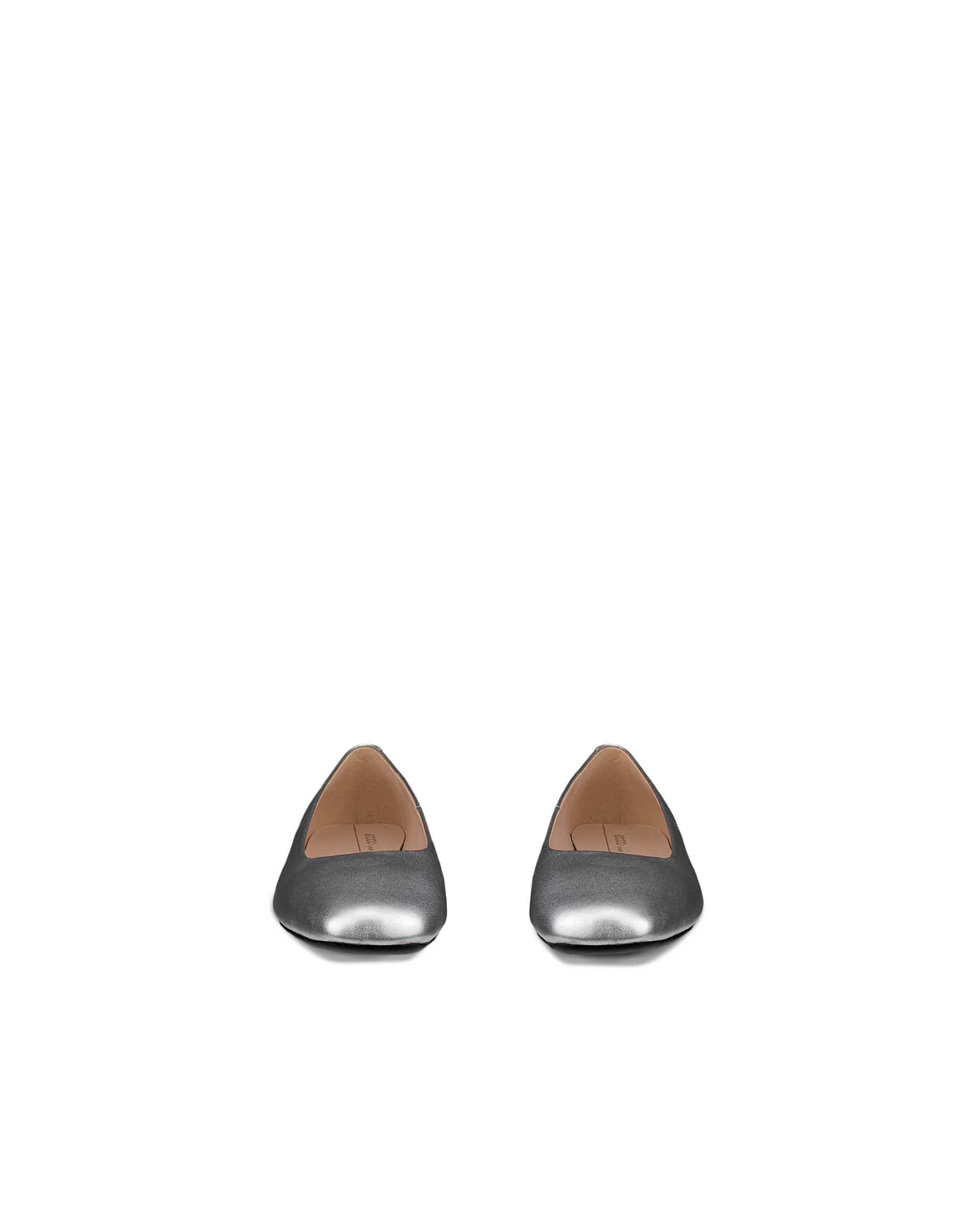 Dámské kožené baleríny ECCO® Margot - Metalická - Front pair