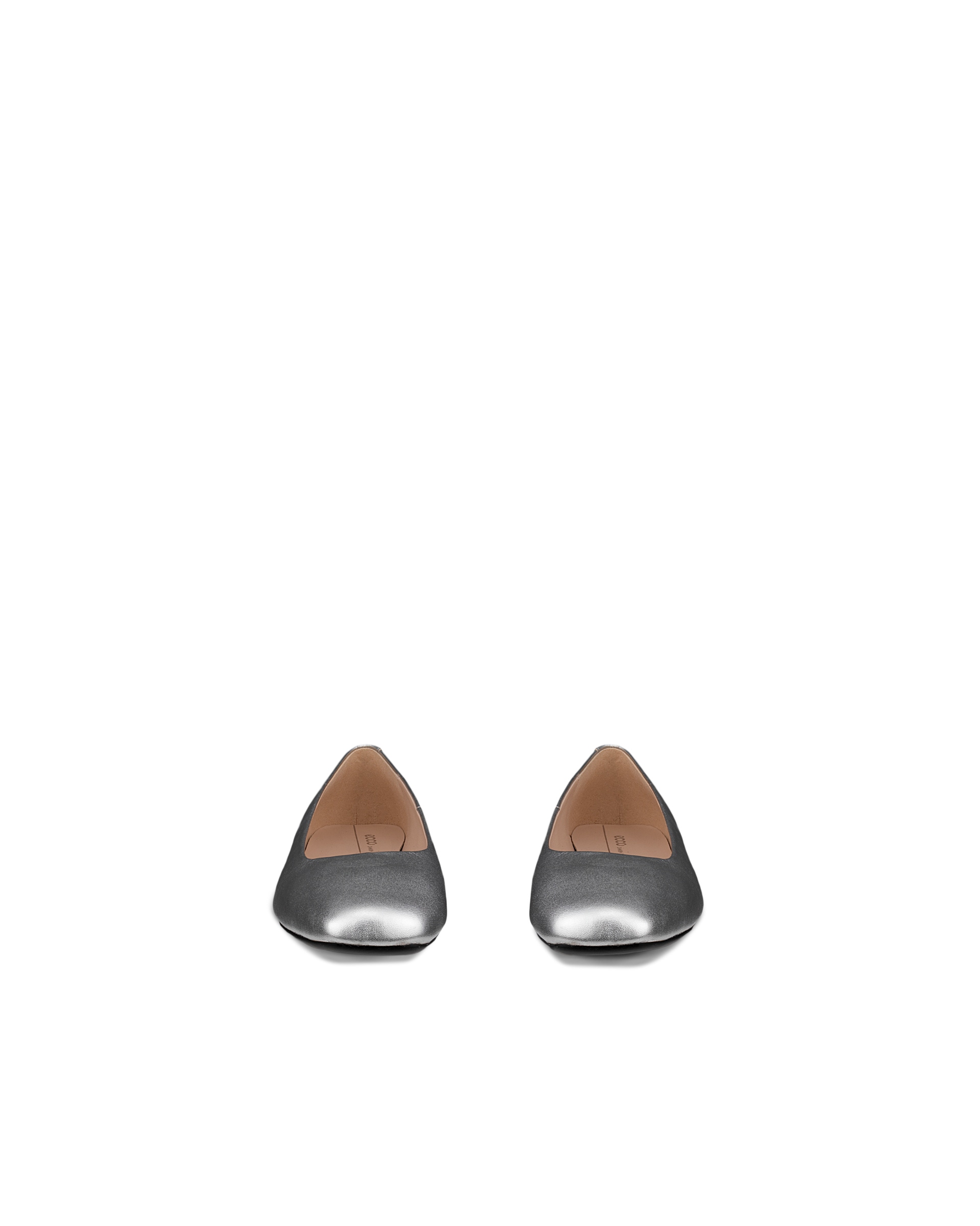 Dámské kožené baleríny ECCO® Margot - Metalická - Front pair