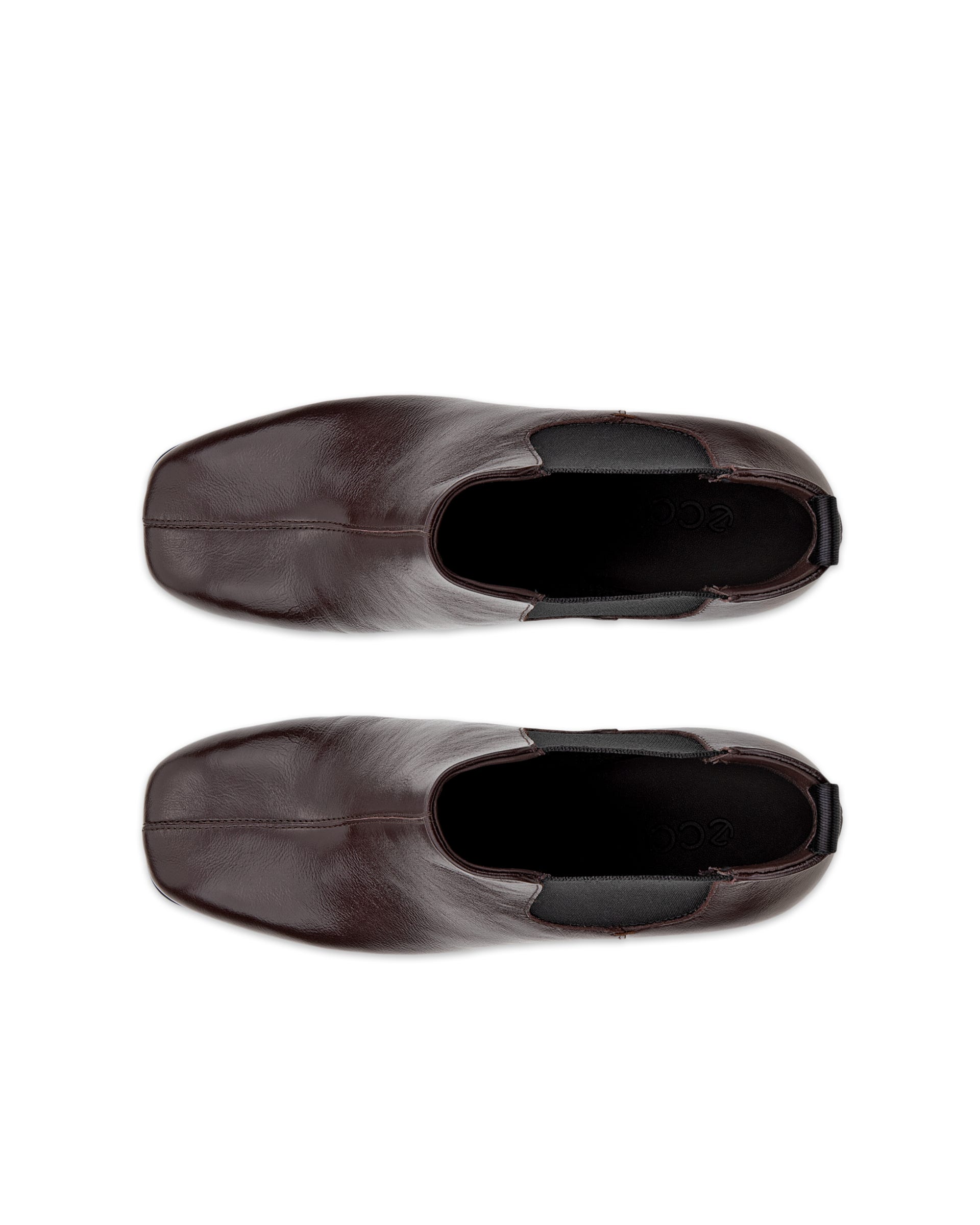 Women's ECCO® Sculpted Alba 65 Leather Chelsea Heel Boot - Brown - Top left pair