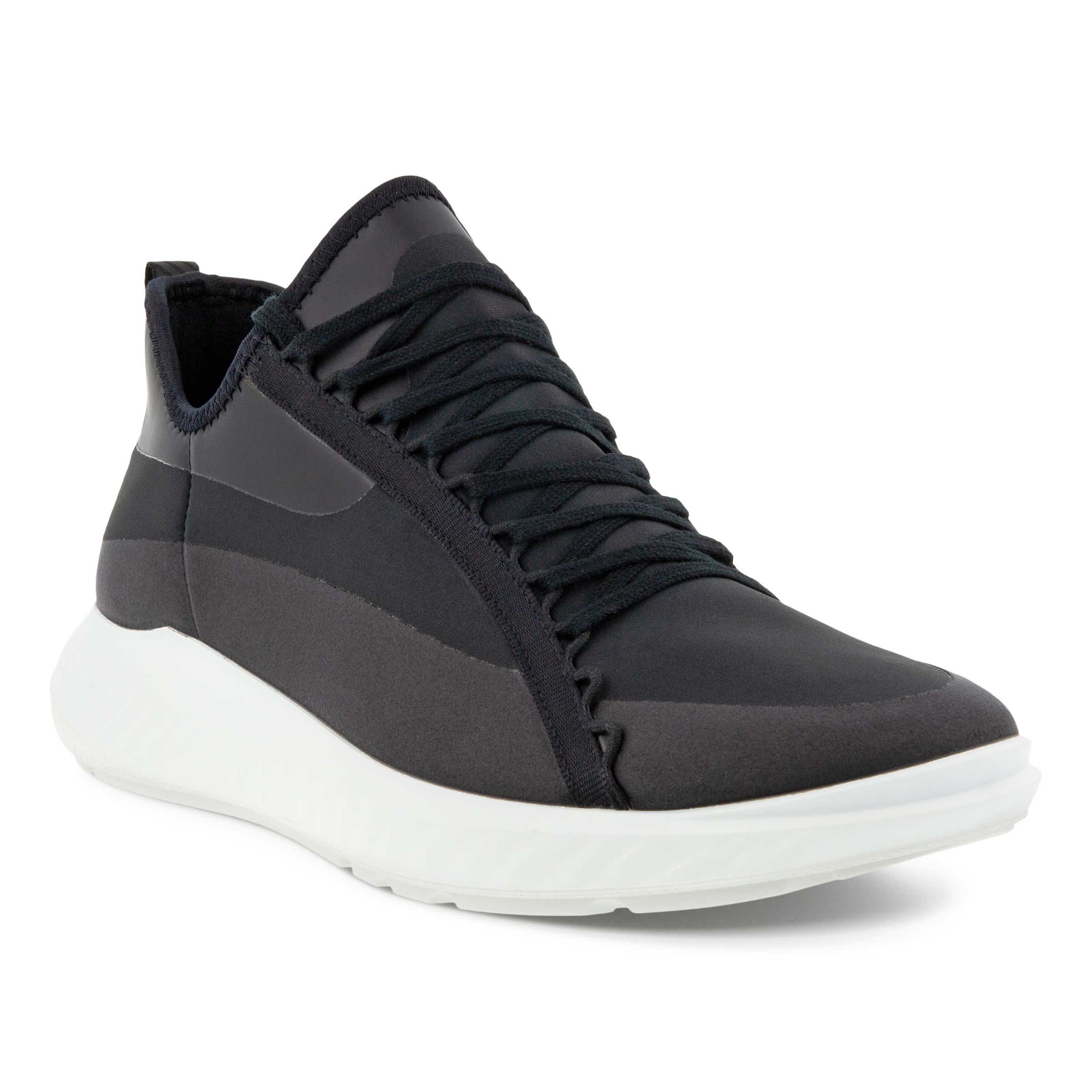 Women's ECCO® ATH-1FW Textile Sneaker - Black - Main