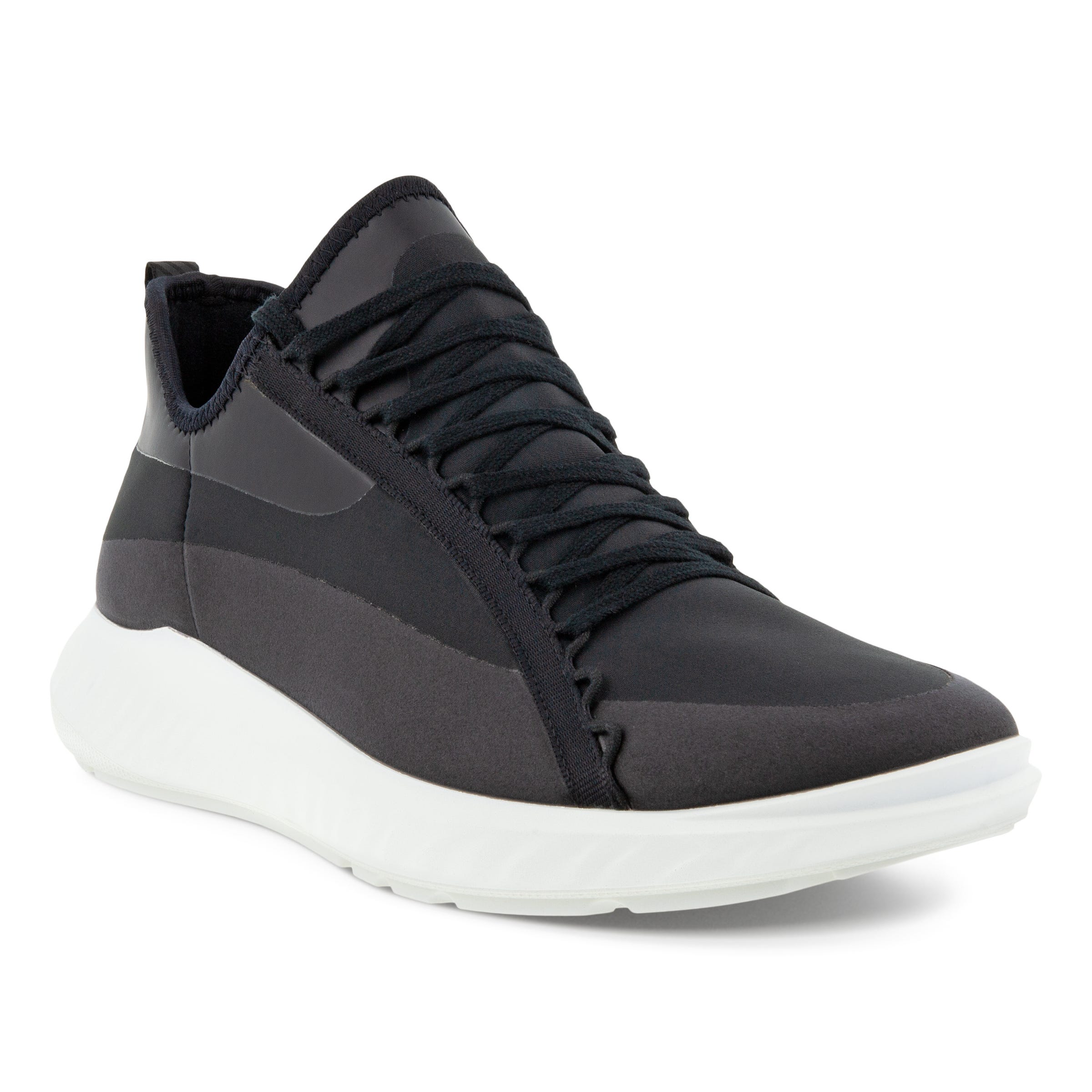 Women's ECCO® ATH-1FW Textile Sneaker - Black - Main