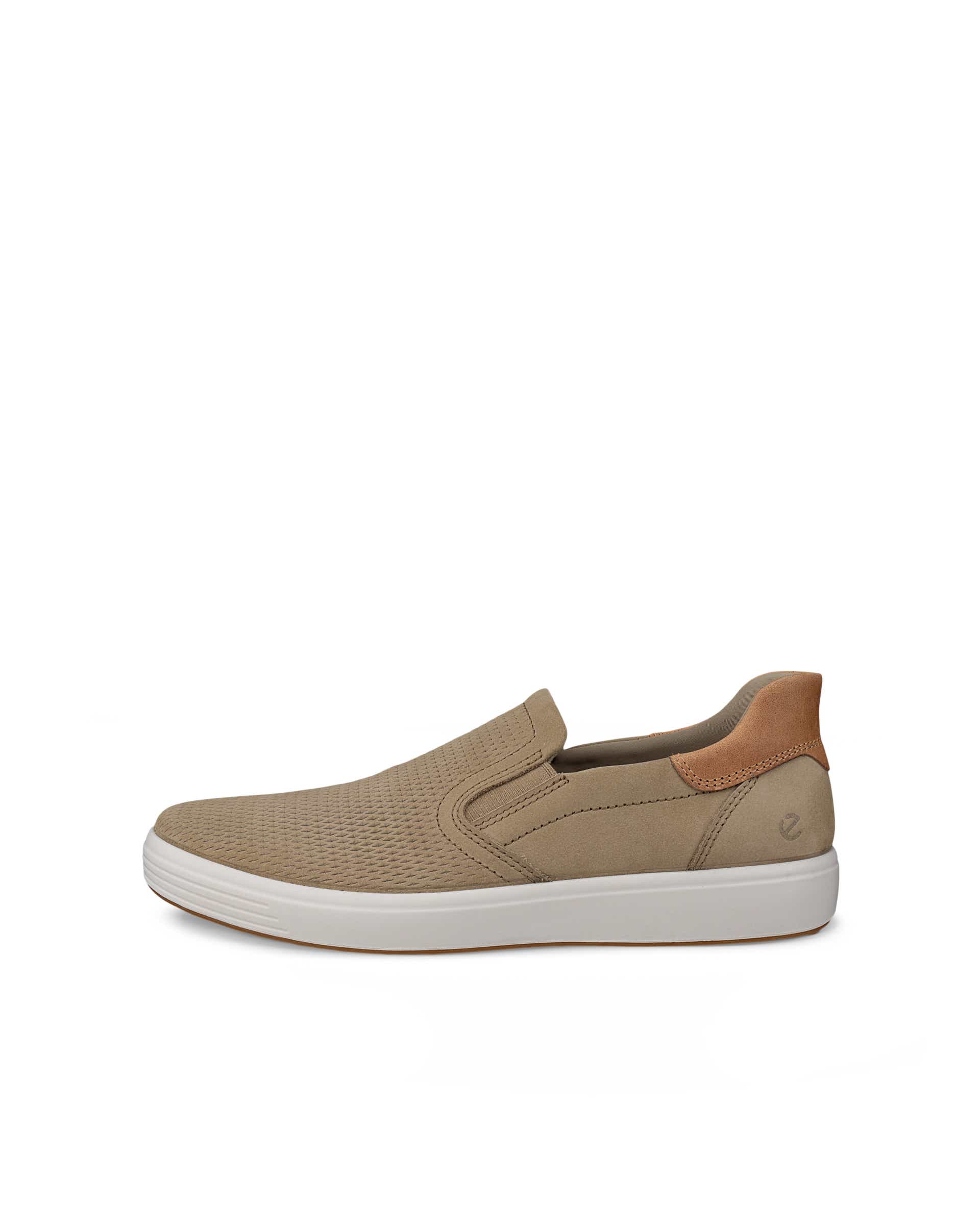 Men's ECCO® Soft 7 Nubuck Slip-On | Brown Men's ECCO® Soft 7 Nubuck Slip-On | Brown