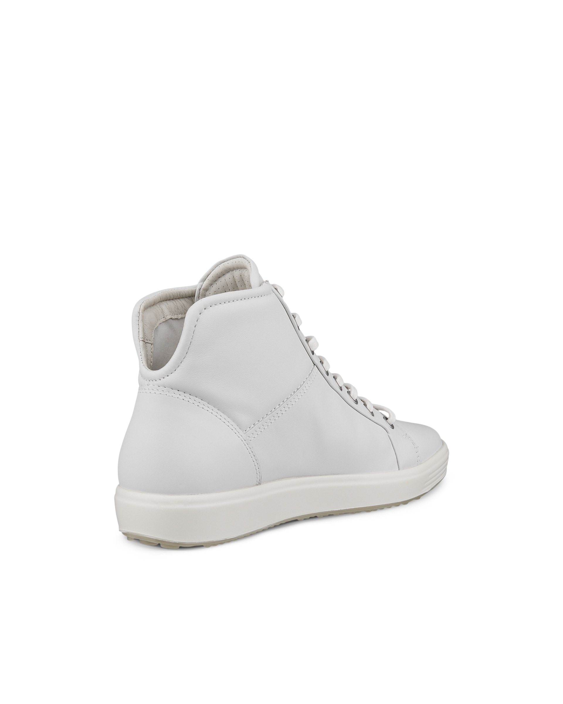 ECCO® Soft 7 baskets montante en cuir pour femme - Blanc - Back