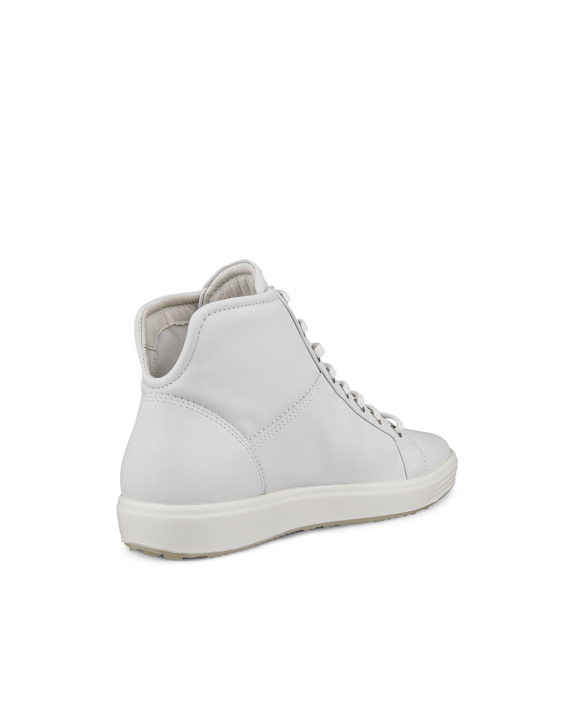 ECCO® Soft 7 Damen High-Top Sneaker aus Leder - Weiß - Back