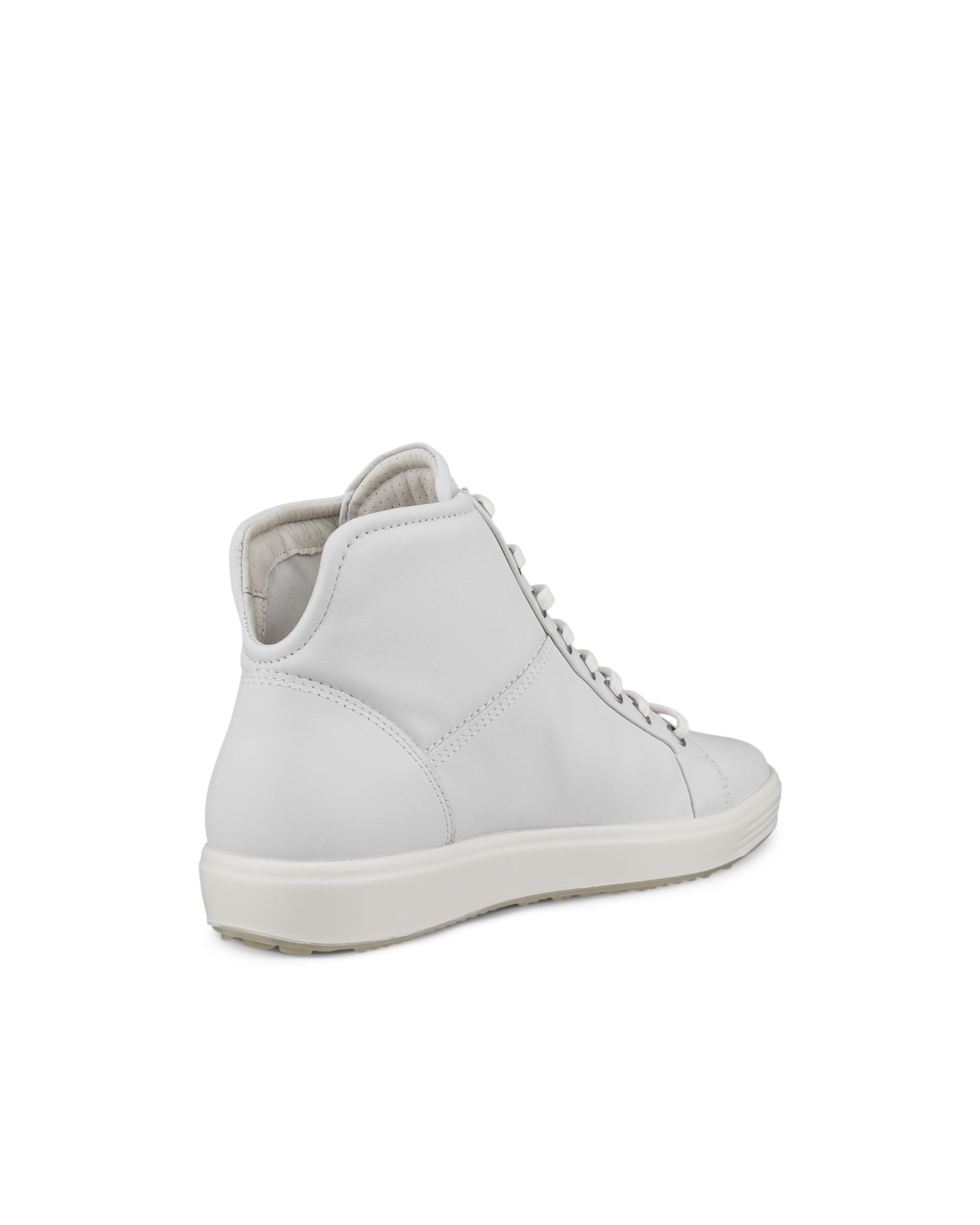 ECCO® Soft 7 Damen High-Top Sneaker aus Leder - Weiß - Back