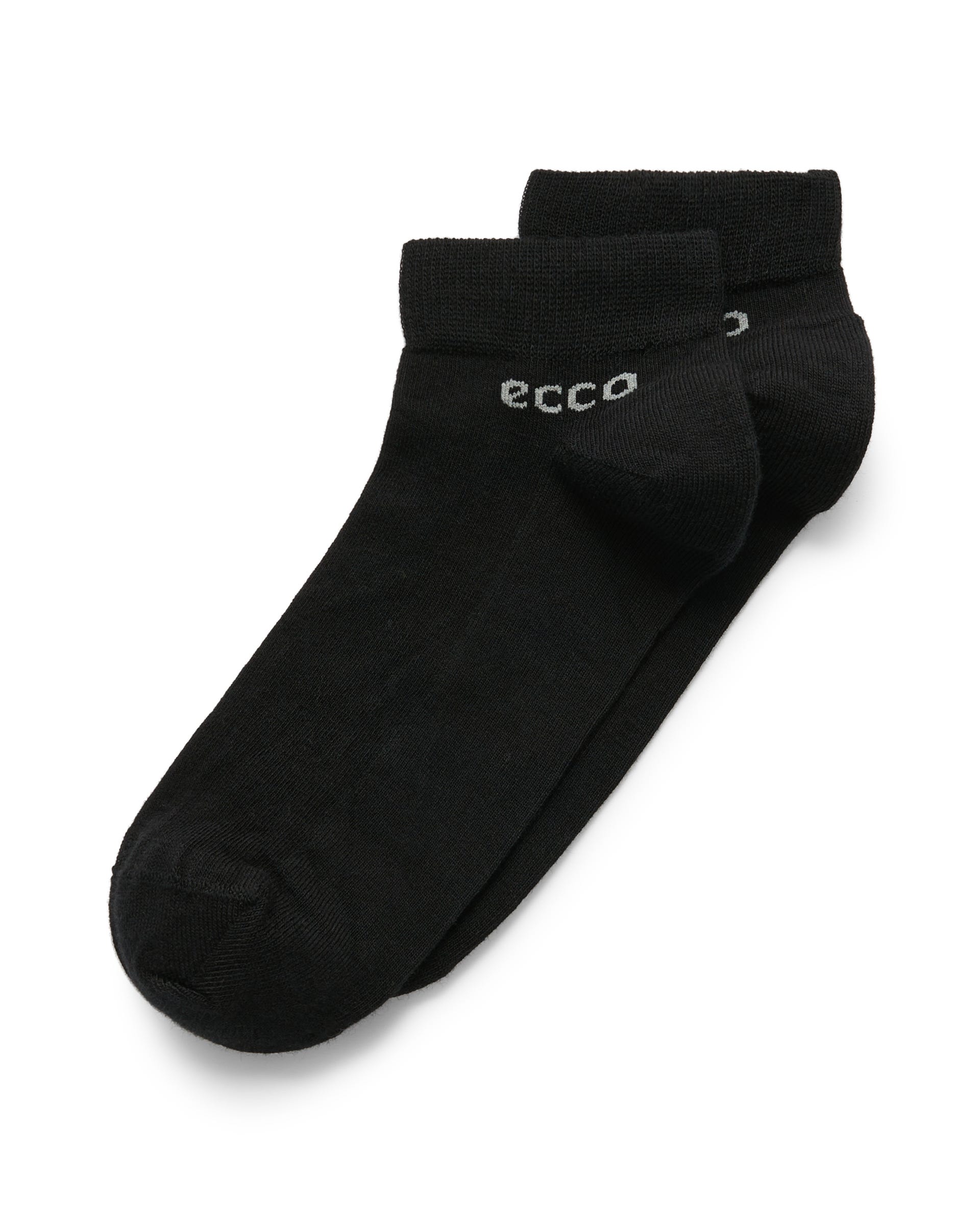 Uniseks nizke nogavice (2 para) ECCO® Longlife - Črna - Detail-2