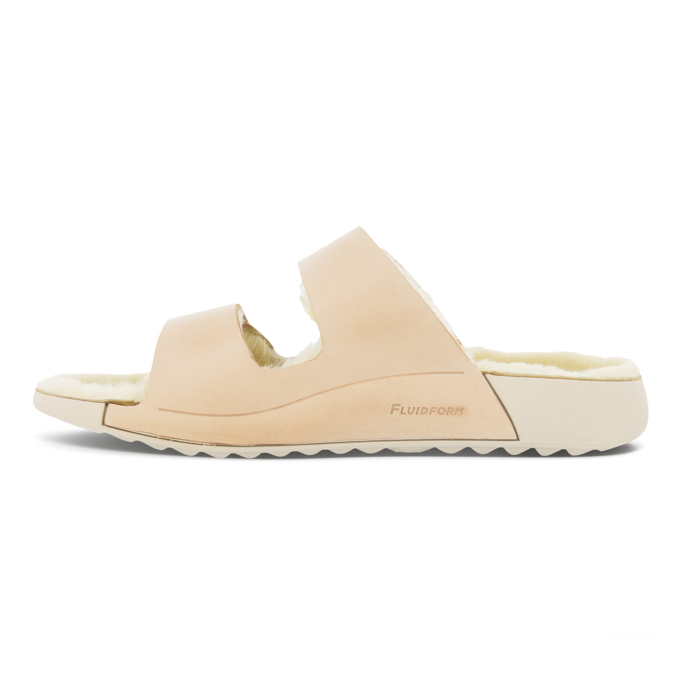 ECCO Cozmo Sandal Fluffy ウィメンズ ヌバック2ストラップサンダル - ピンク - Inside