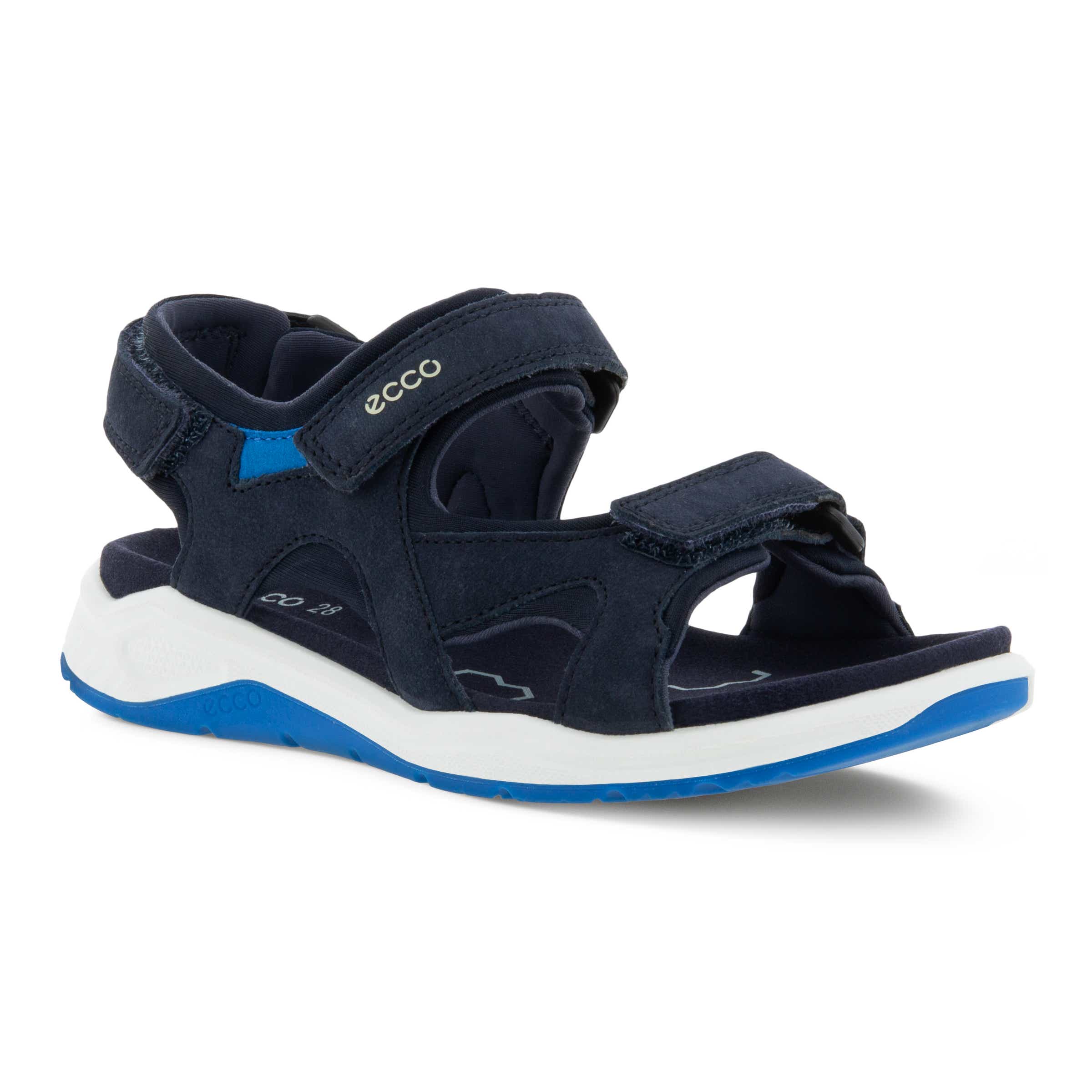 Kids' ECCO® X-Trinsic Nubuck Walking Sandal - Blue - Main