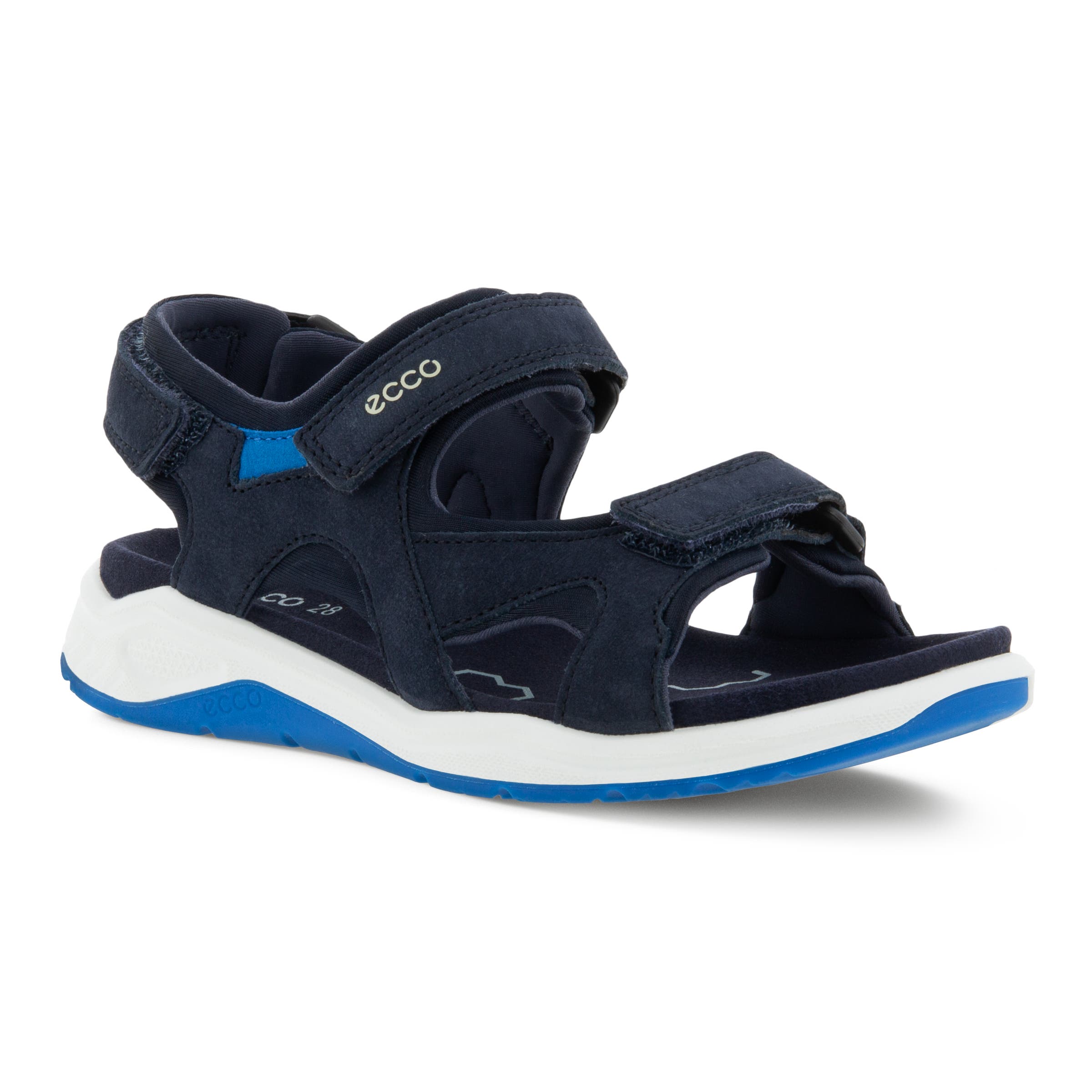 Kids' ECCO® X-Trinsic Nubuck Walking Sandal - Blue - Main