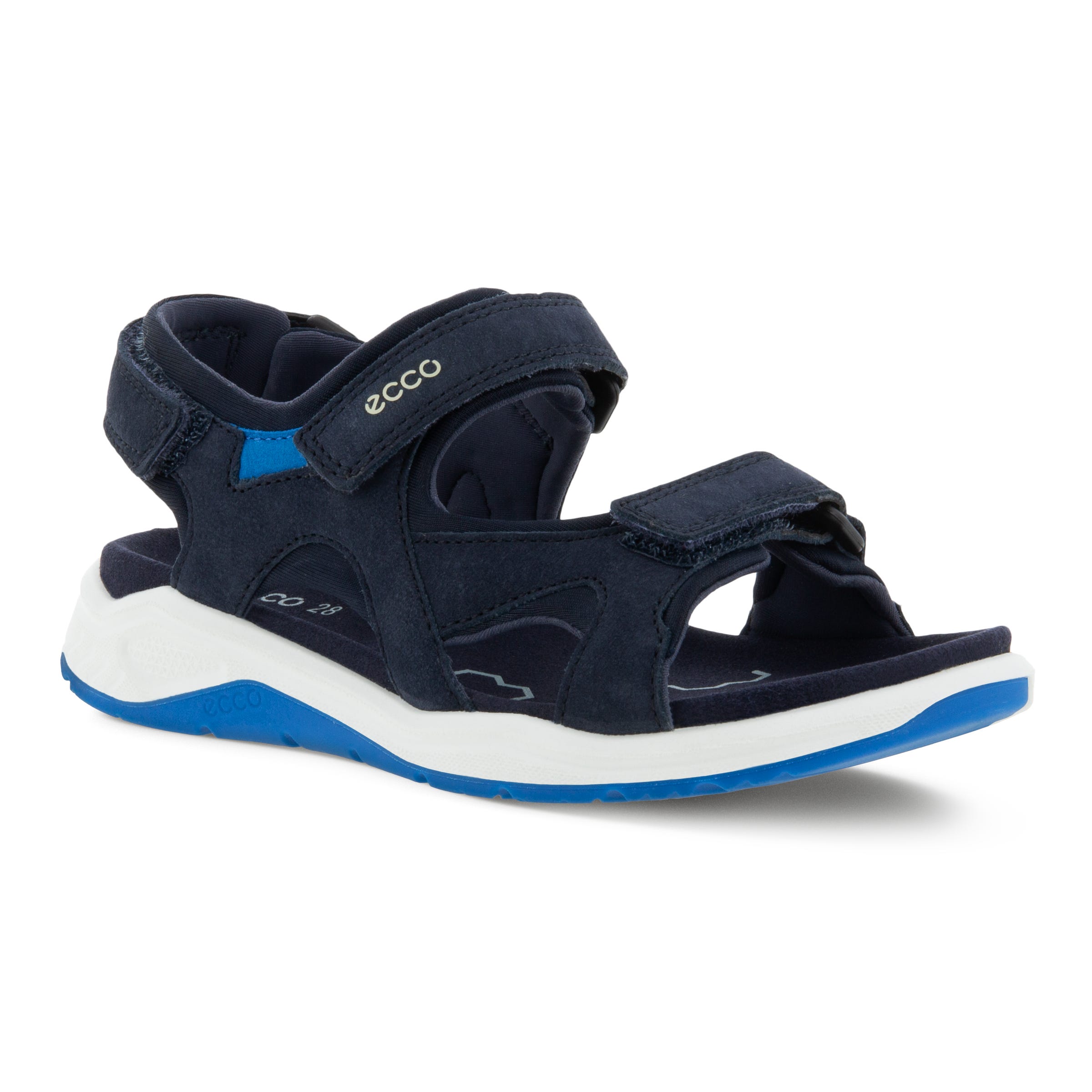 Kids' ECCO® X-Trinsic Nubuck Walking Sandal - Blue - Main