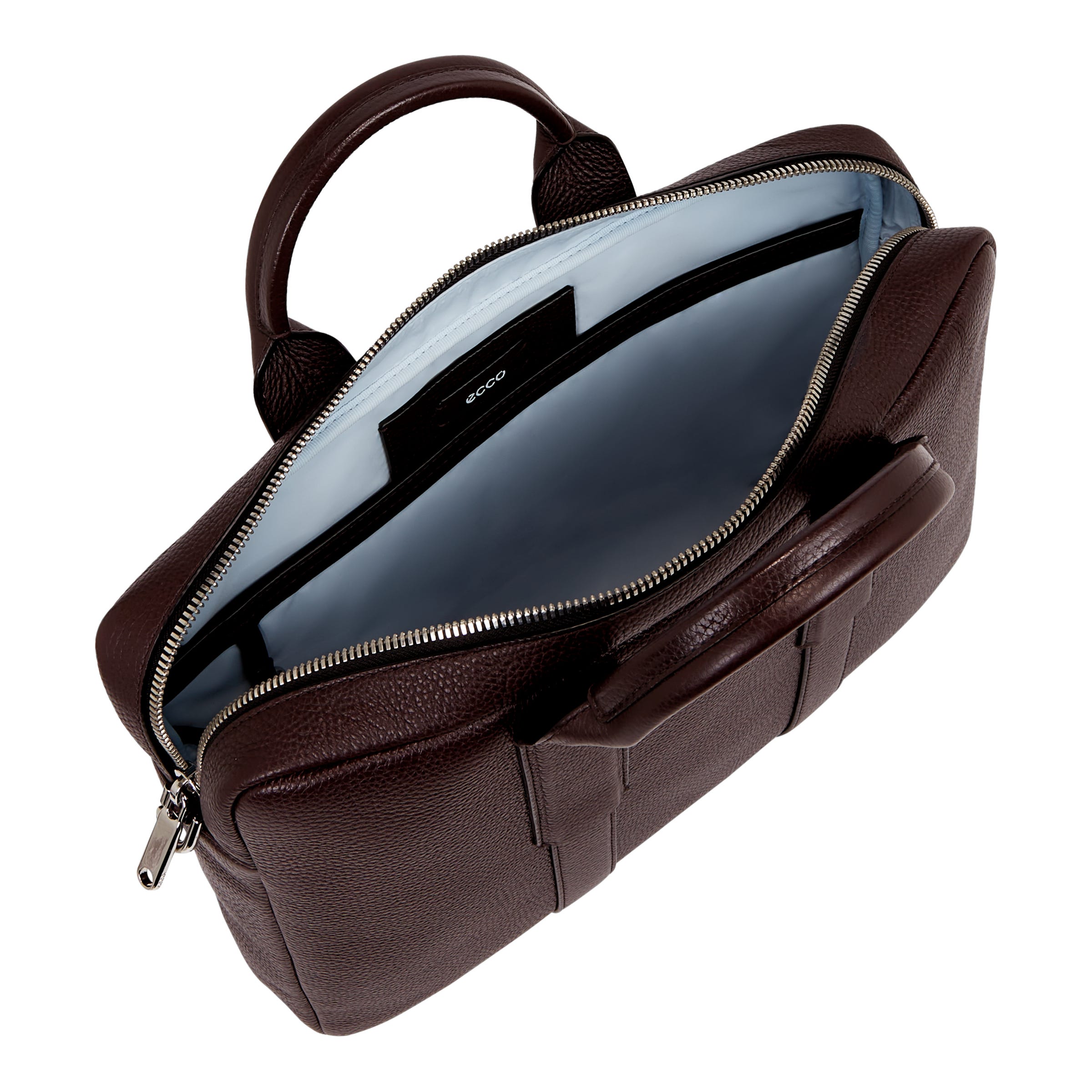 ECCO TEXTUREBLOCK LAPTOP BAG - Brown - Inside