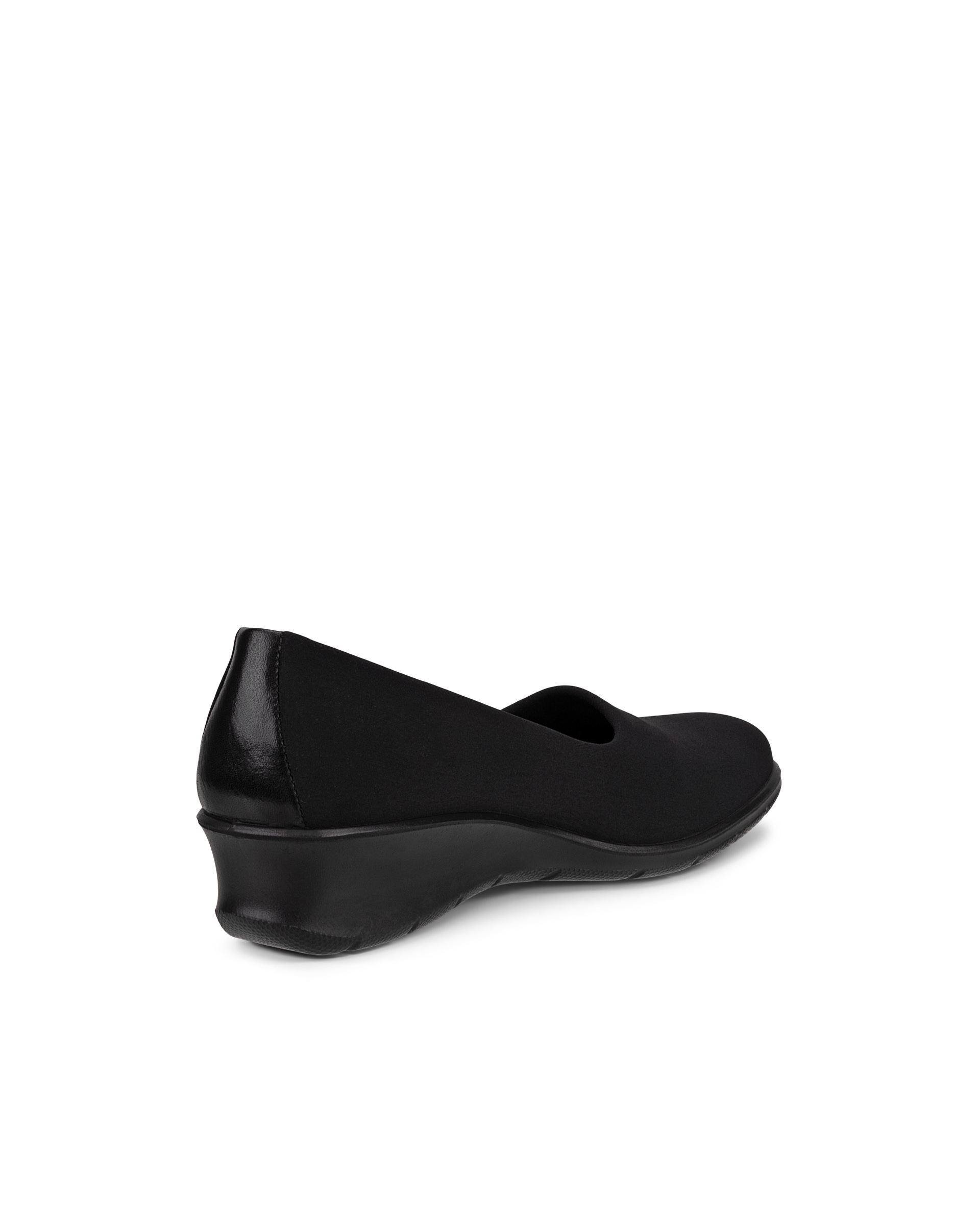 ECCO® Felicia chaussures sans lacet en toile stretch pour femme - Noir - Back